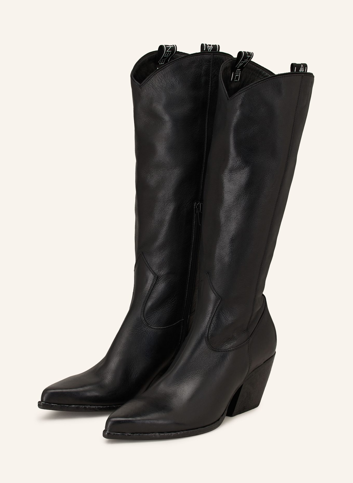 ELENA IACHI Cowboy boots in black