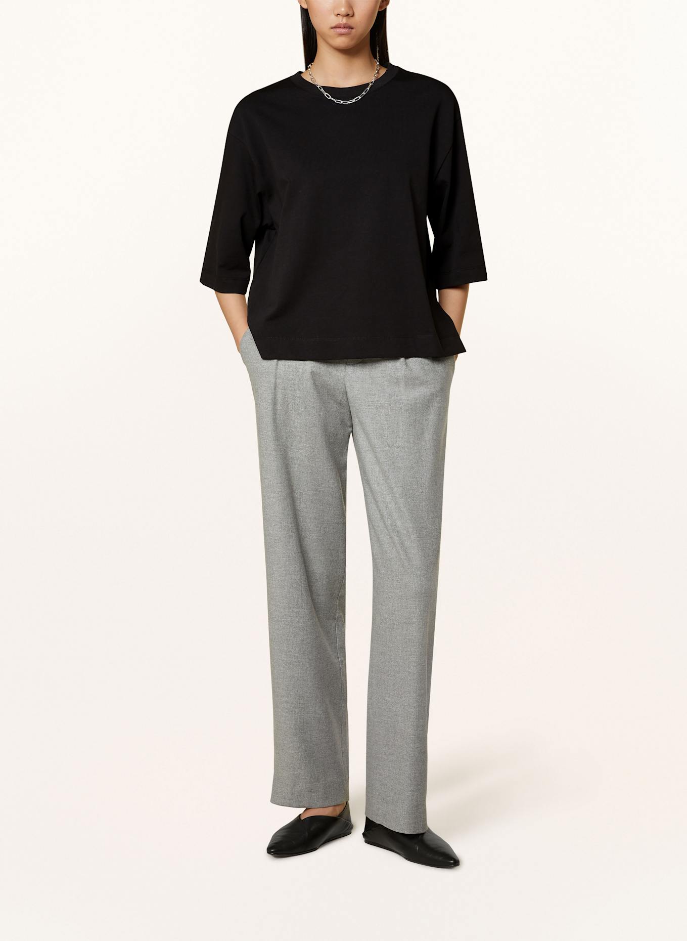 REISS Koszulka oversize CASSIE: CZARNY