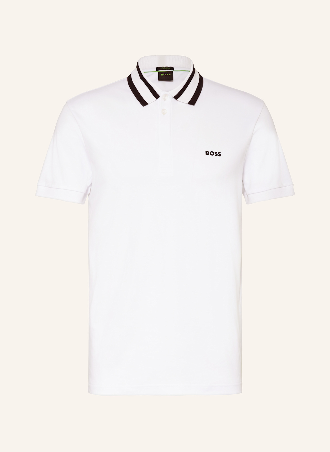 BOSS Jersey polo shirt PAULE slim fit, Color: WHITE (Image 1)