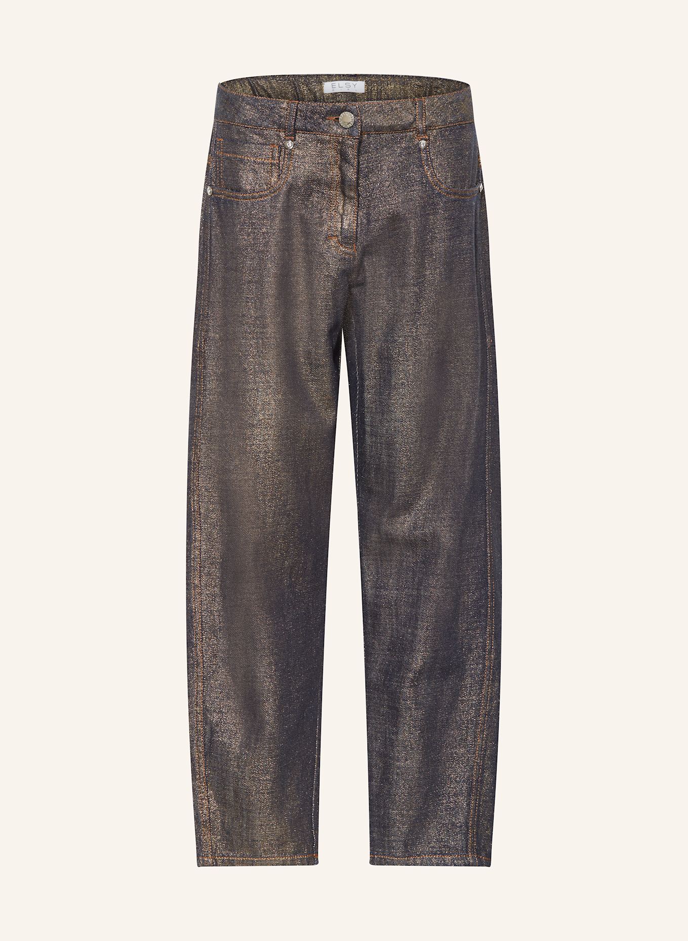 ELSY Jeans mit Glitzergarn: 00995 ORO