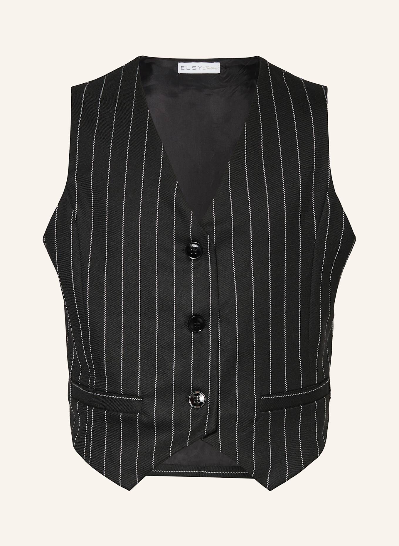 ELSY Weste: SCHWARZ / WEISS
