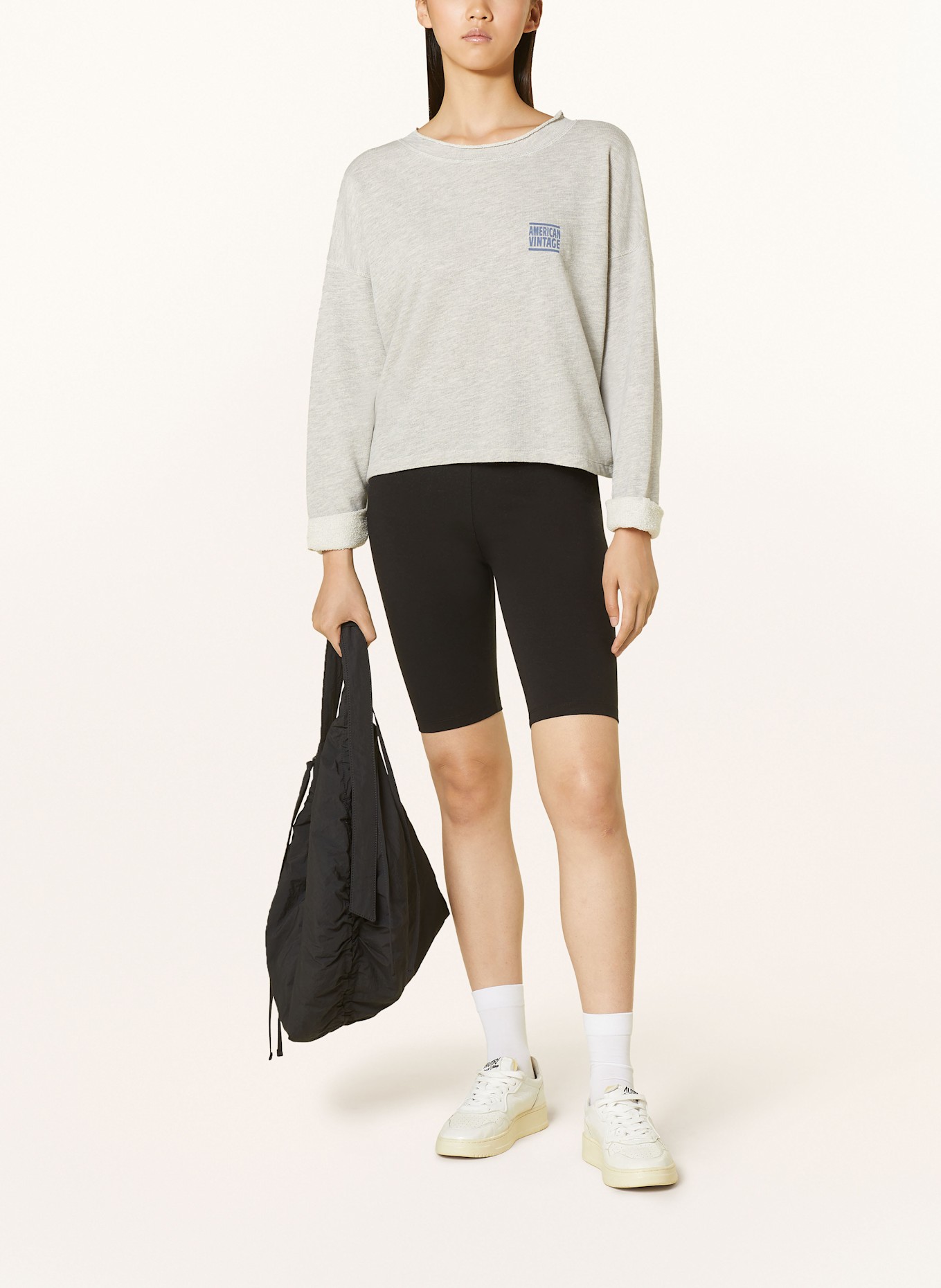 American Vintage Sweatshirt ZOFBAY in hellgrau