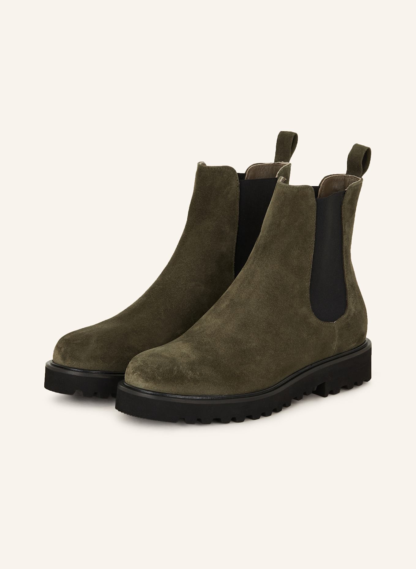 VIAMERCANTI Chelsea-Boots OLIVIA, Farbe: KHAKI (Bild 1)