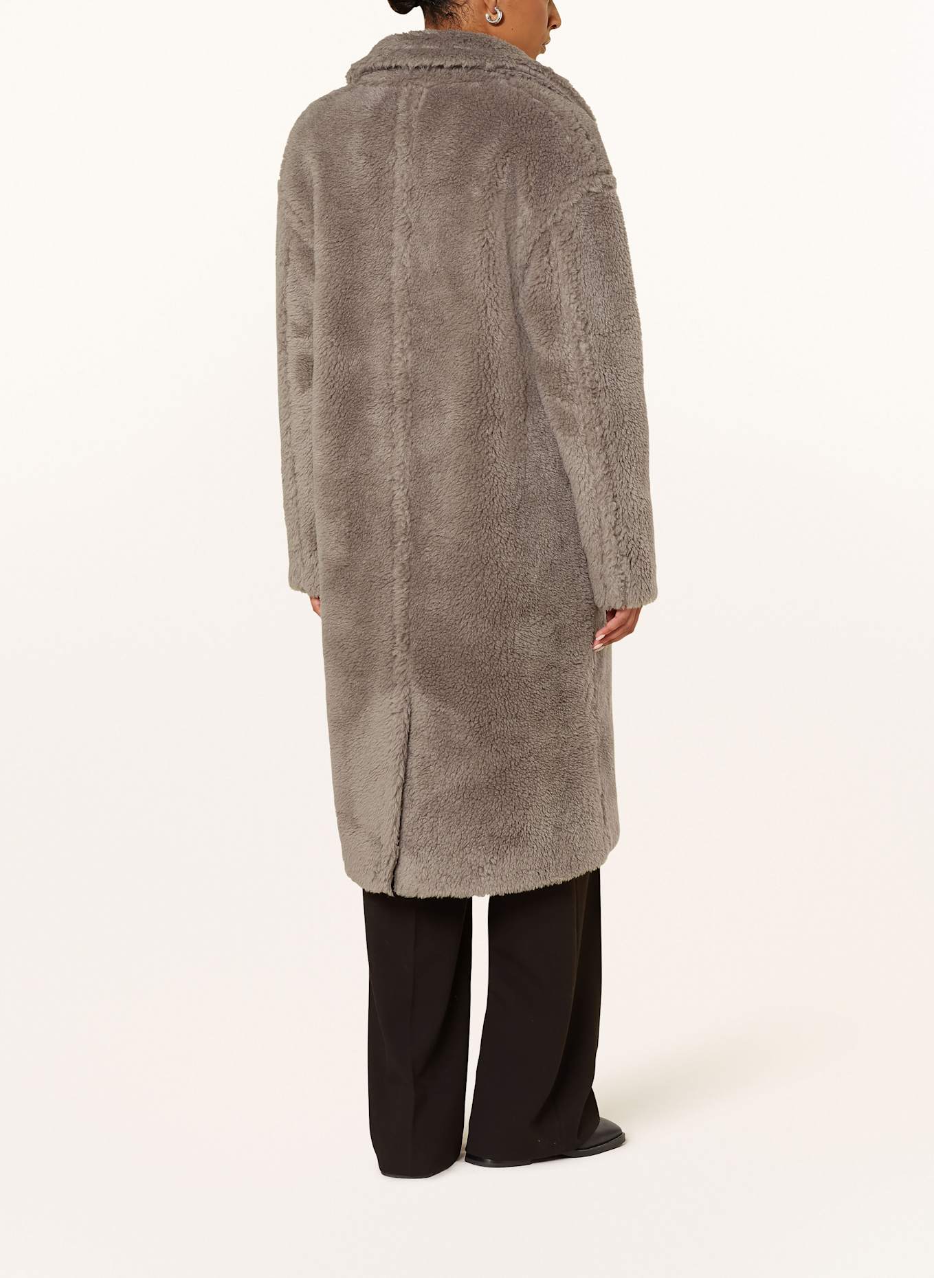 darling harbour Kunstfell-Mantel: TAUPE