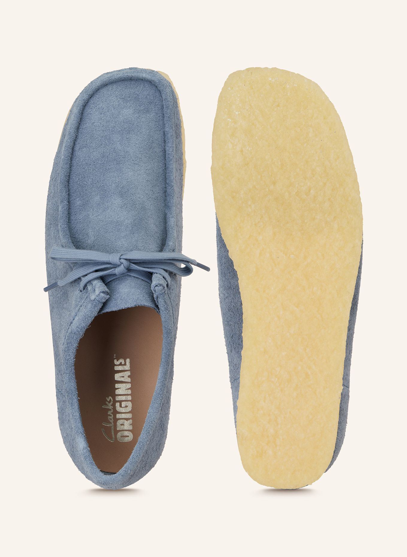 Clarks ORIGINALS Desert boots WALLABEE in light blue