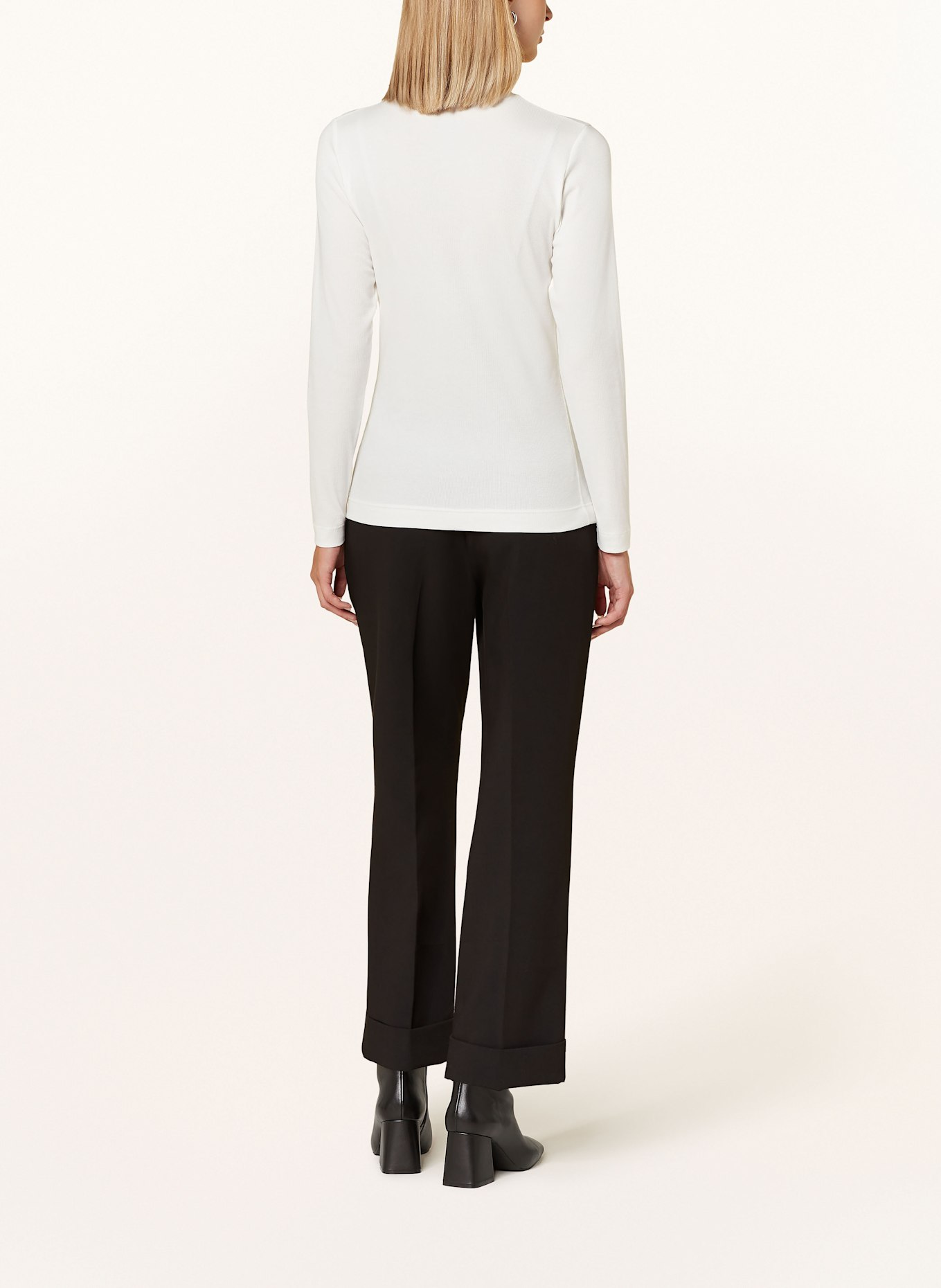 ZAÍDA Long sleeve shirt with ruffles, Color: WHITE (Image 3)