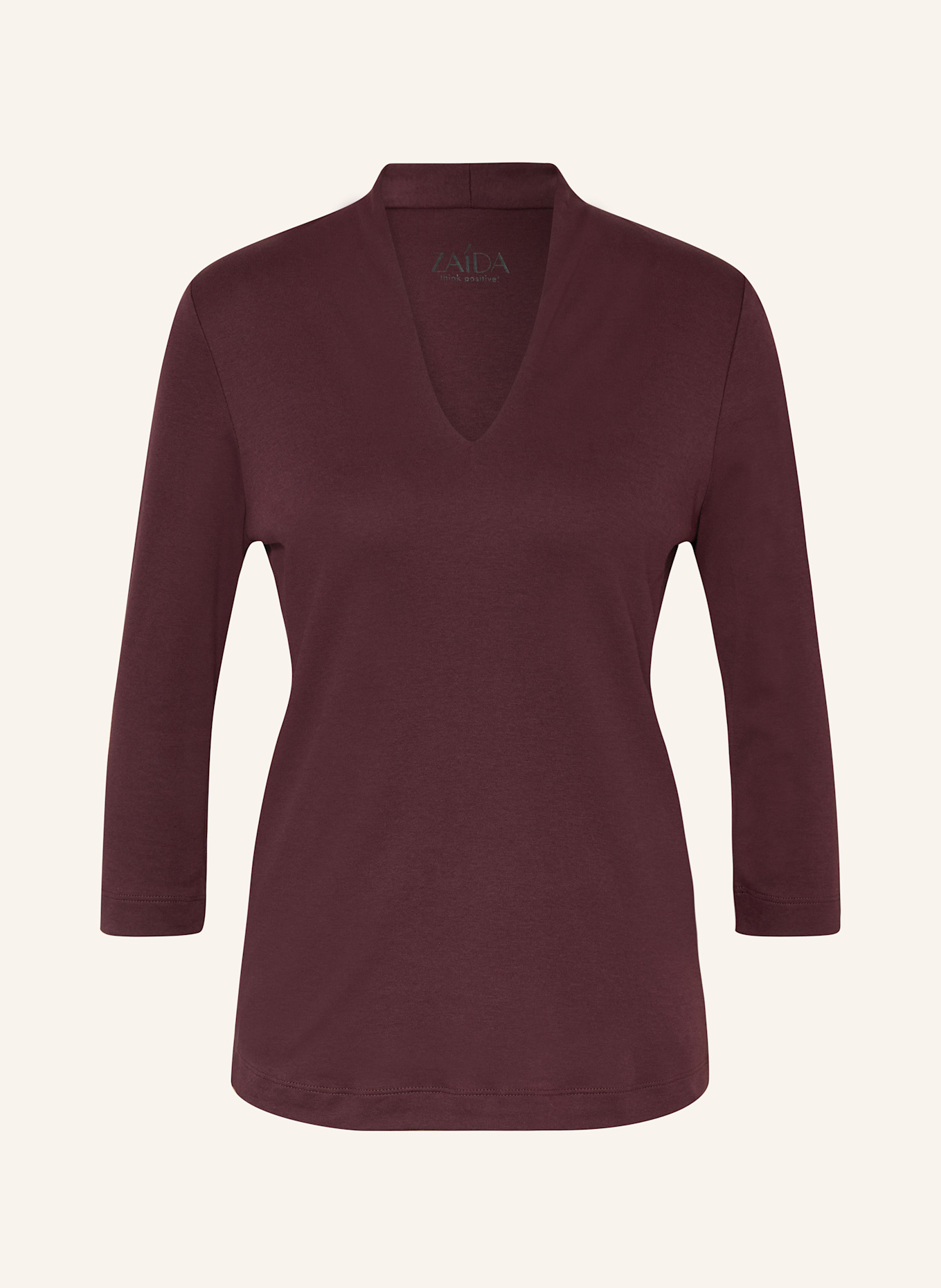 ZAÍDA Shirt with 3/4 sleeves, Color: DARK PURPLE (Image 1)