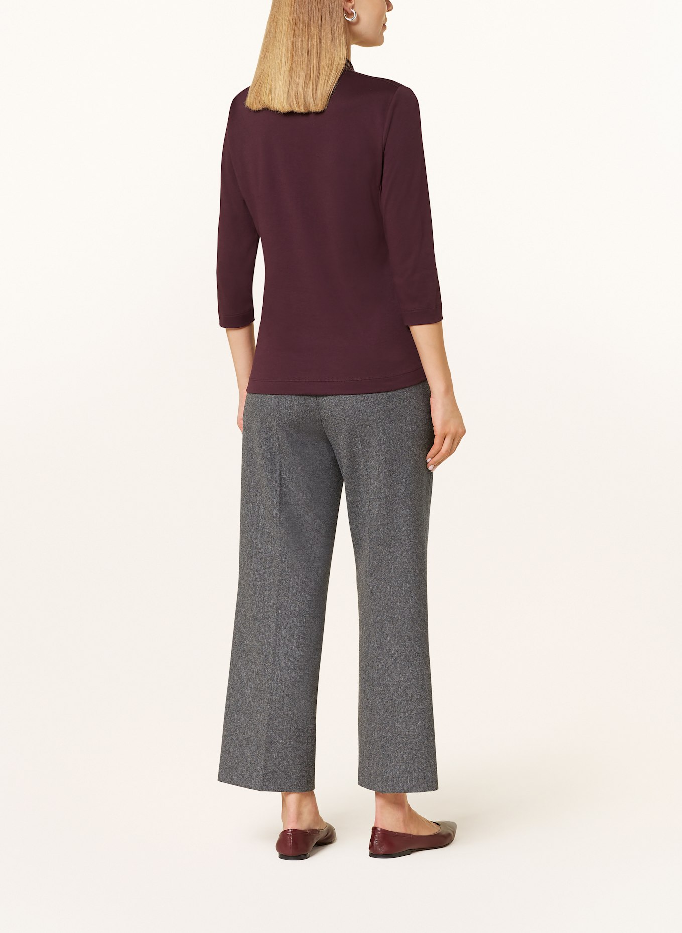 ZAÍDA Shirt with 3/4 sleeves, Color: DARK PURPLE (Image 3)