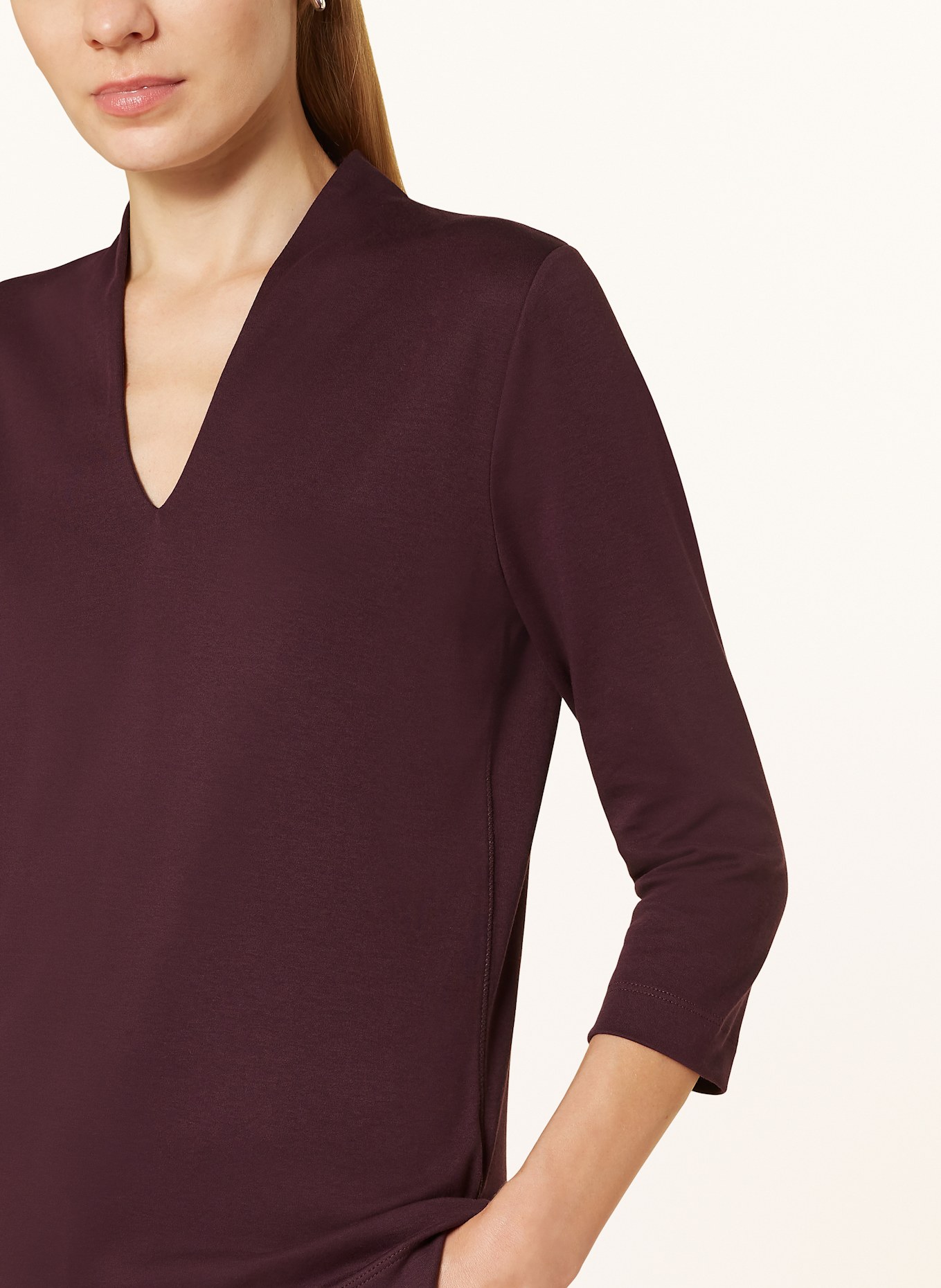 ZAÍDA Shirt with 3/4 sleeves, Color: DARK PURPLE (Image 4)