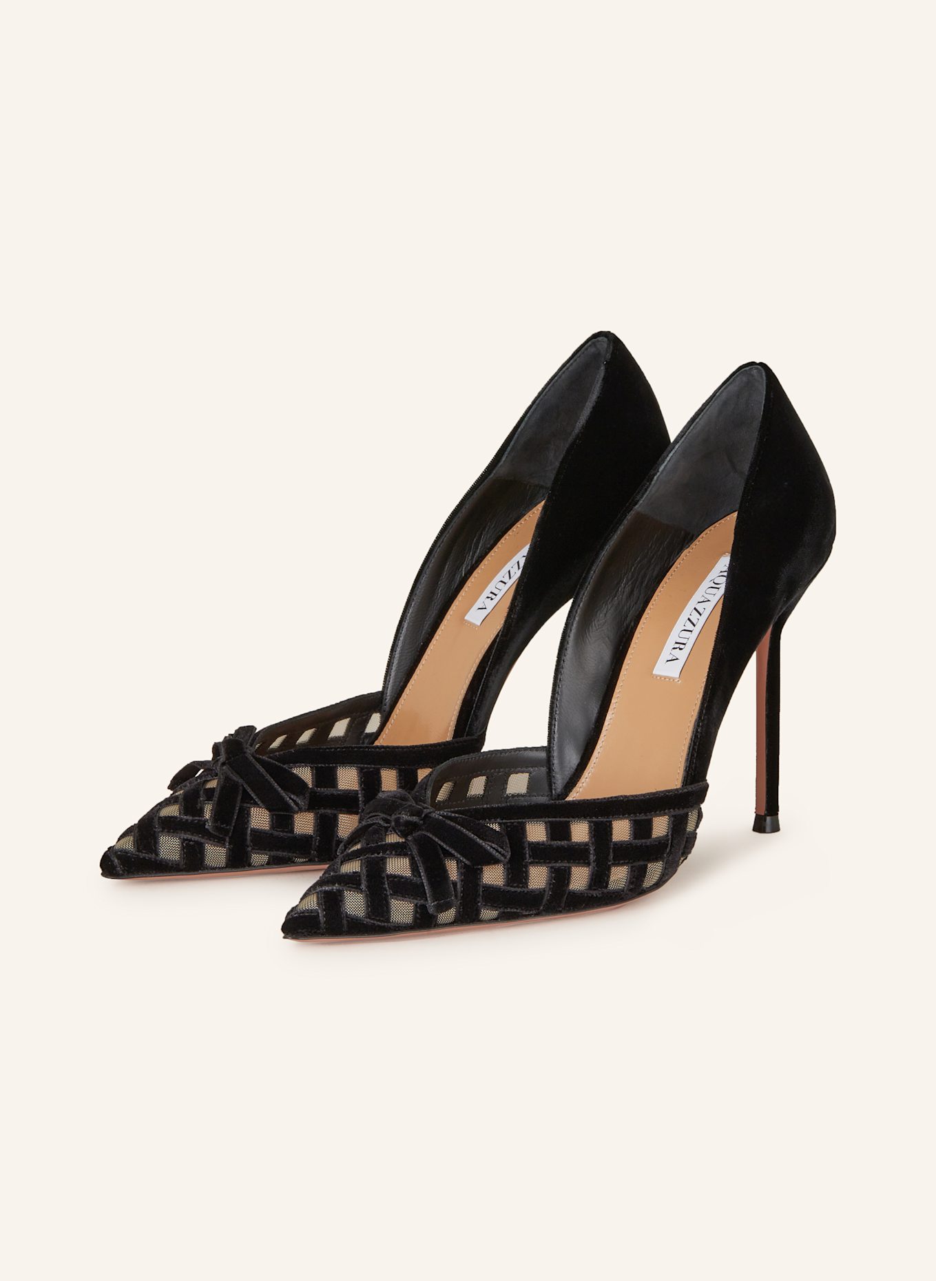 AQUAZZURA Pumps ROMANCE PUMP 105 made of velvet