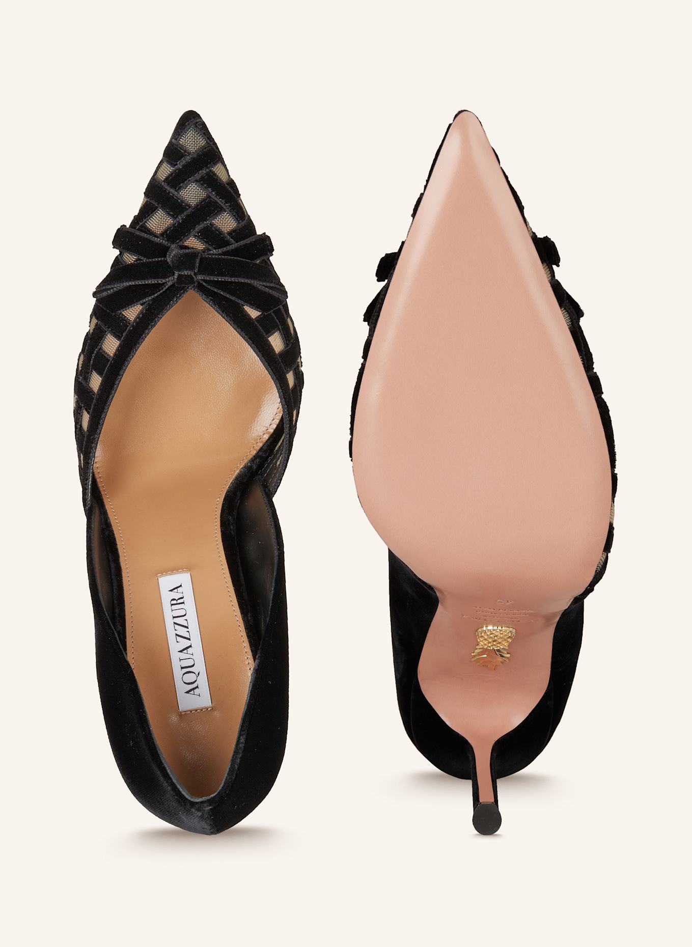 AQUAZZURA Pumps ROMANCE PUMP 105 made of velvet