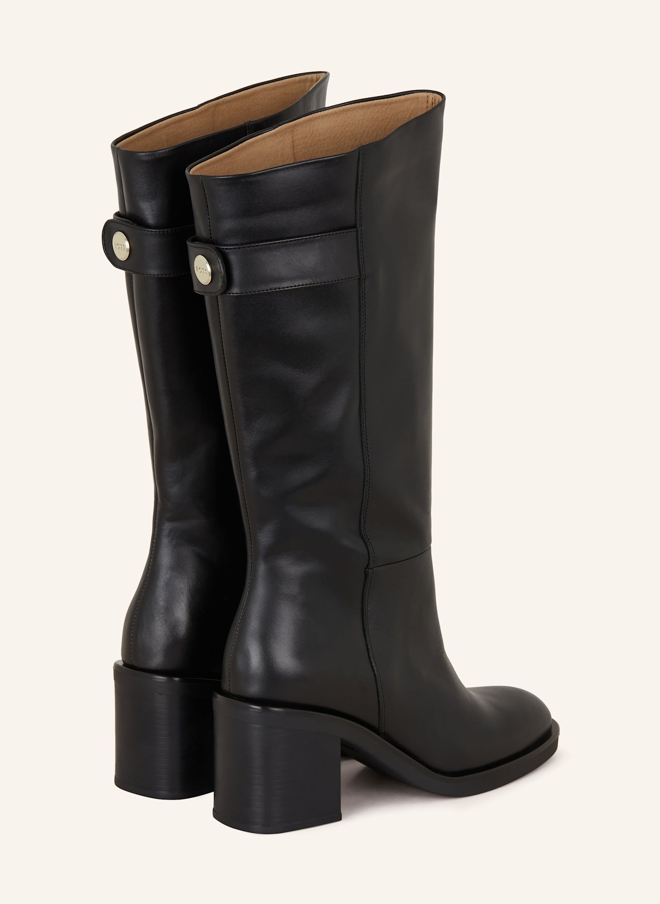 BOSS Kozačky CAMY: ČERNÁ