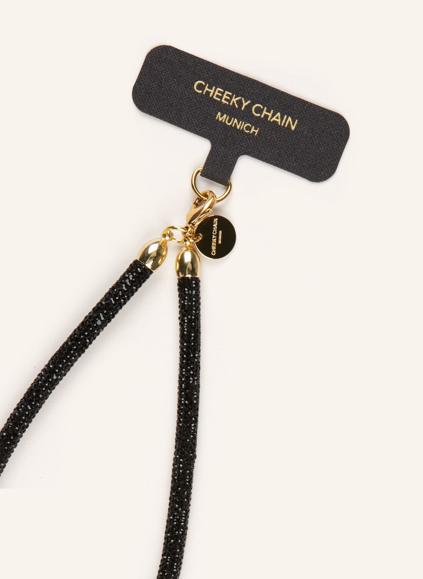 CHEEKY CHAIN MUNICH Smartphone-Kette ESTELLE: SCHWARZ