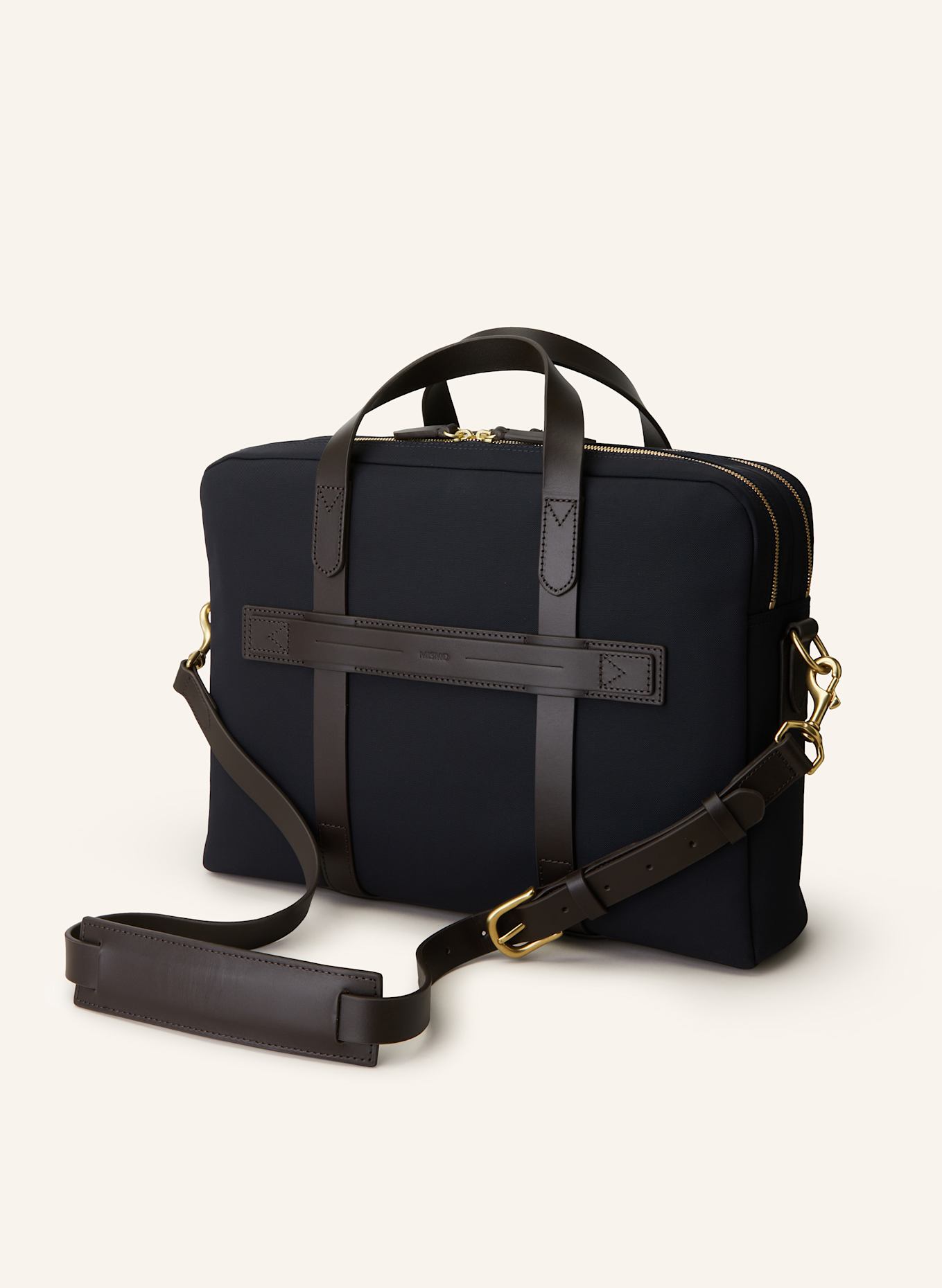 MISMO Briefcase M S ENDEAVOUR in dark blue dark brown