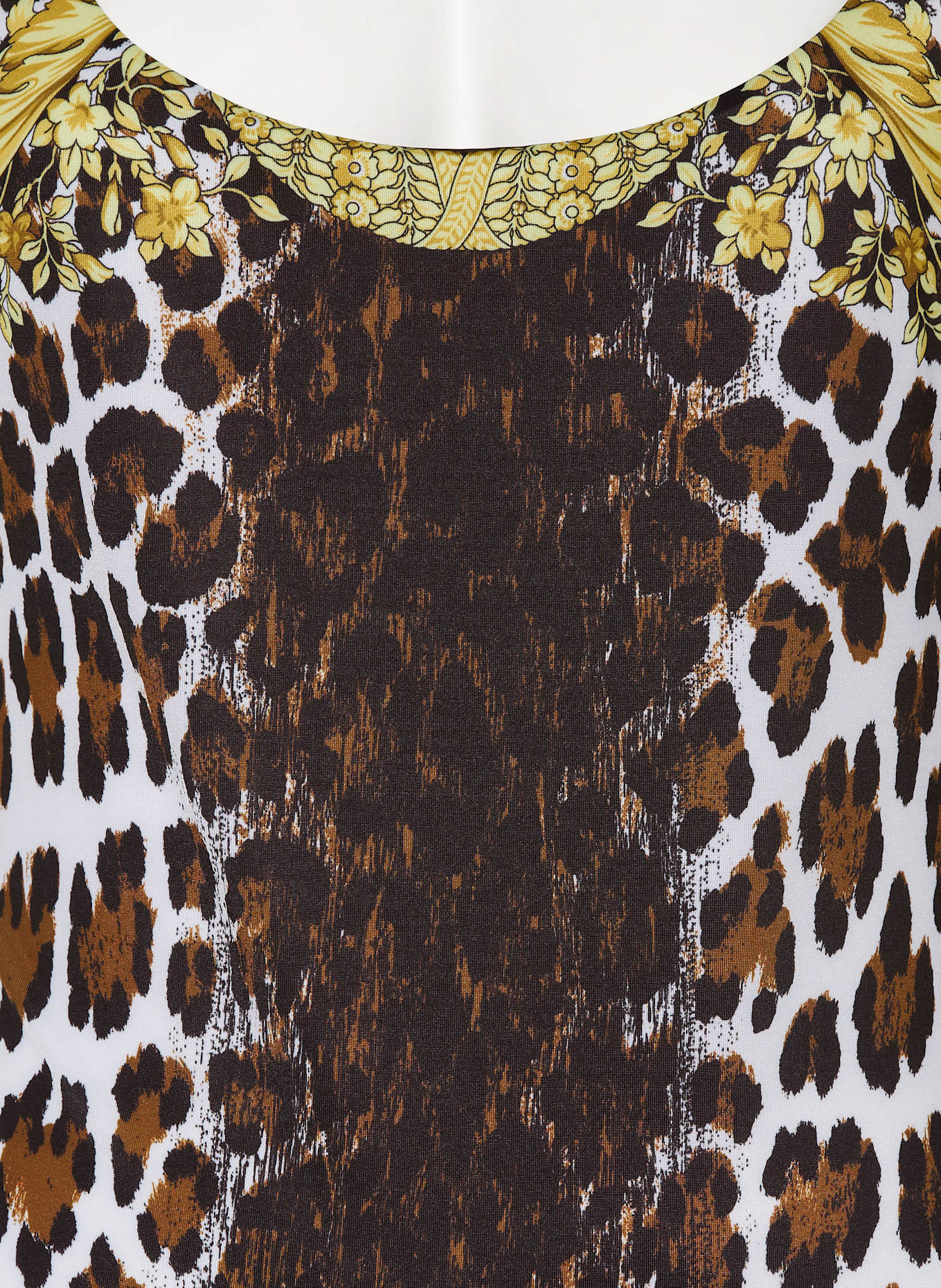 VERSACE Badeanzug: WEISS / BRAUN / GOLD