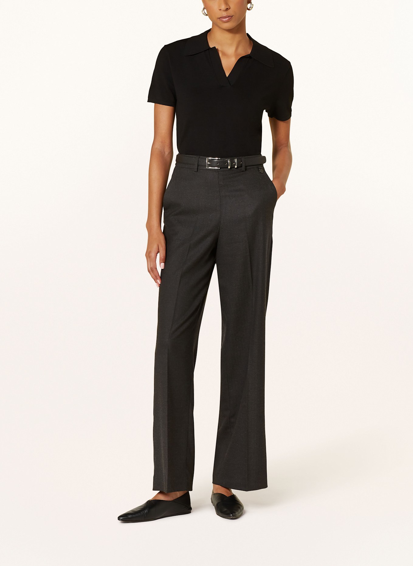 GANG Marlene trousers 94 JOANA, Color: DARK GRAY (Image 2)