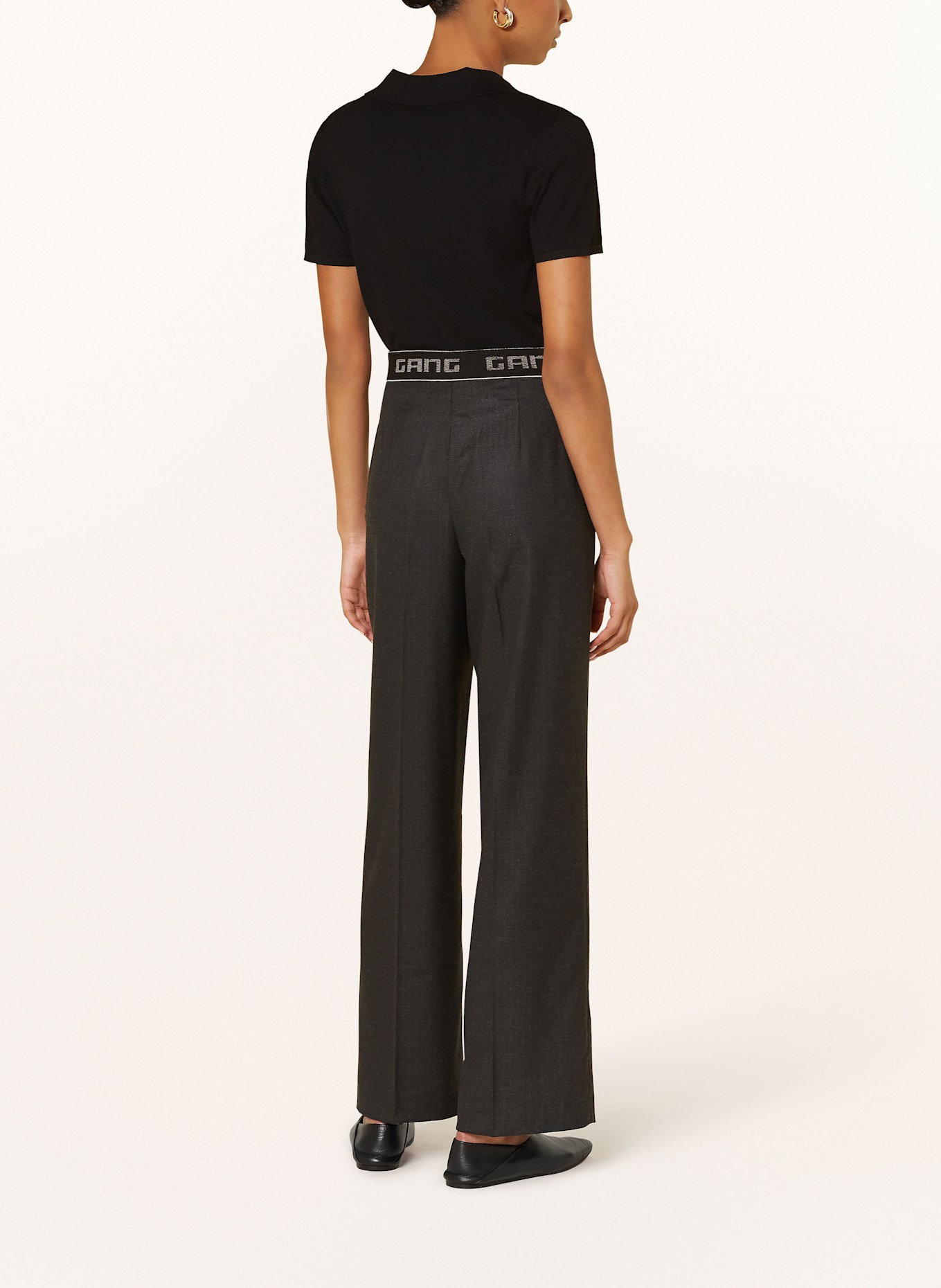 GANG Marlene trousers 94 JOANA, Color: DARK GRAY (Image 3)