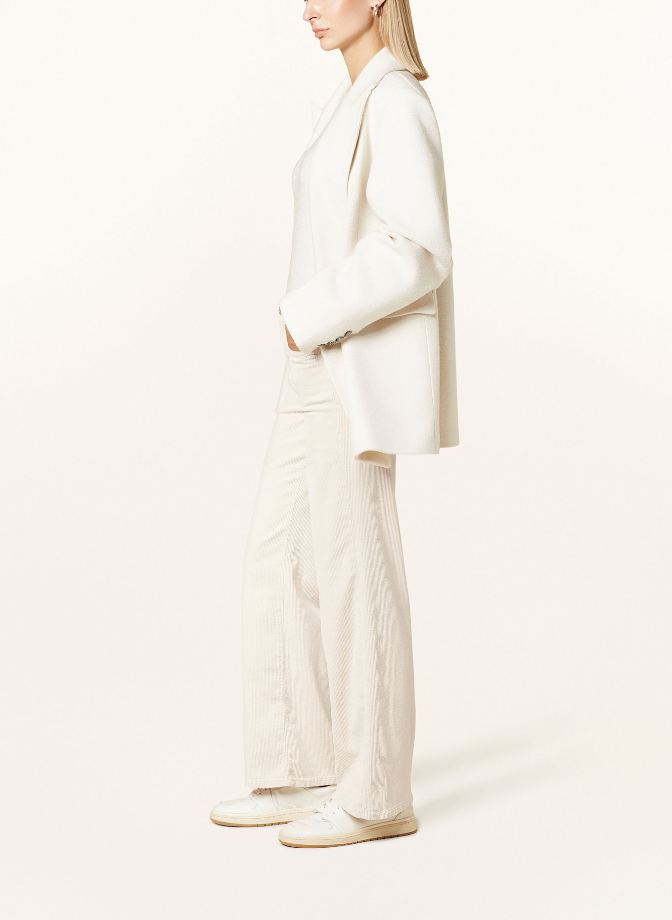 GANG Cordhose 94AMELIE WIDE: ECRU