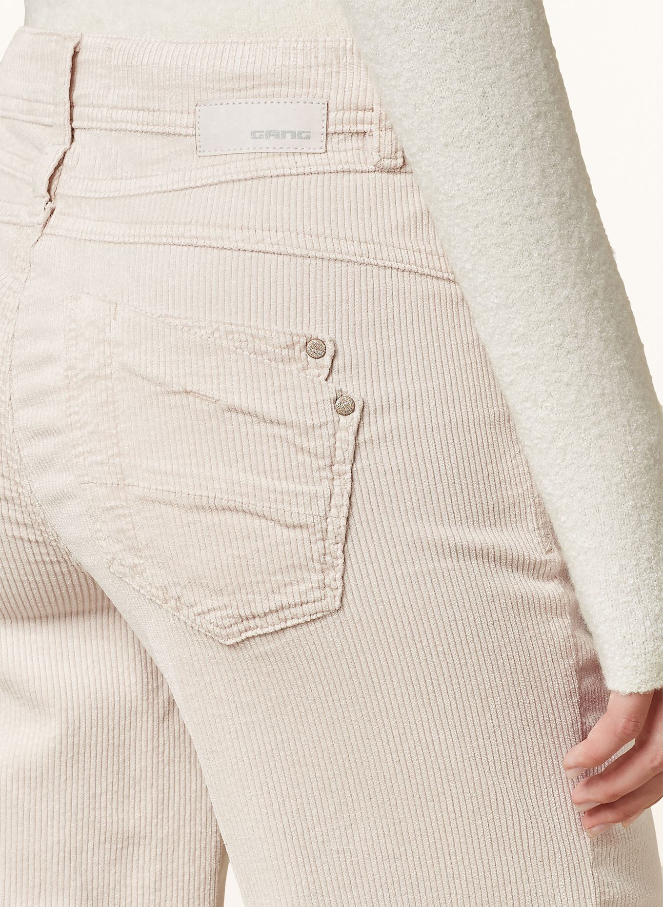 GANG Cordhose 94AMELIE WIDE: ECRU