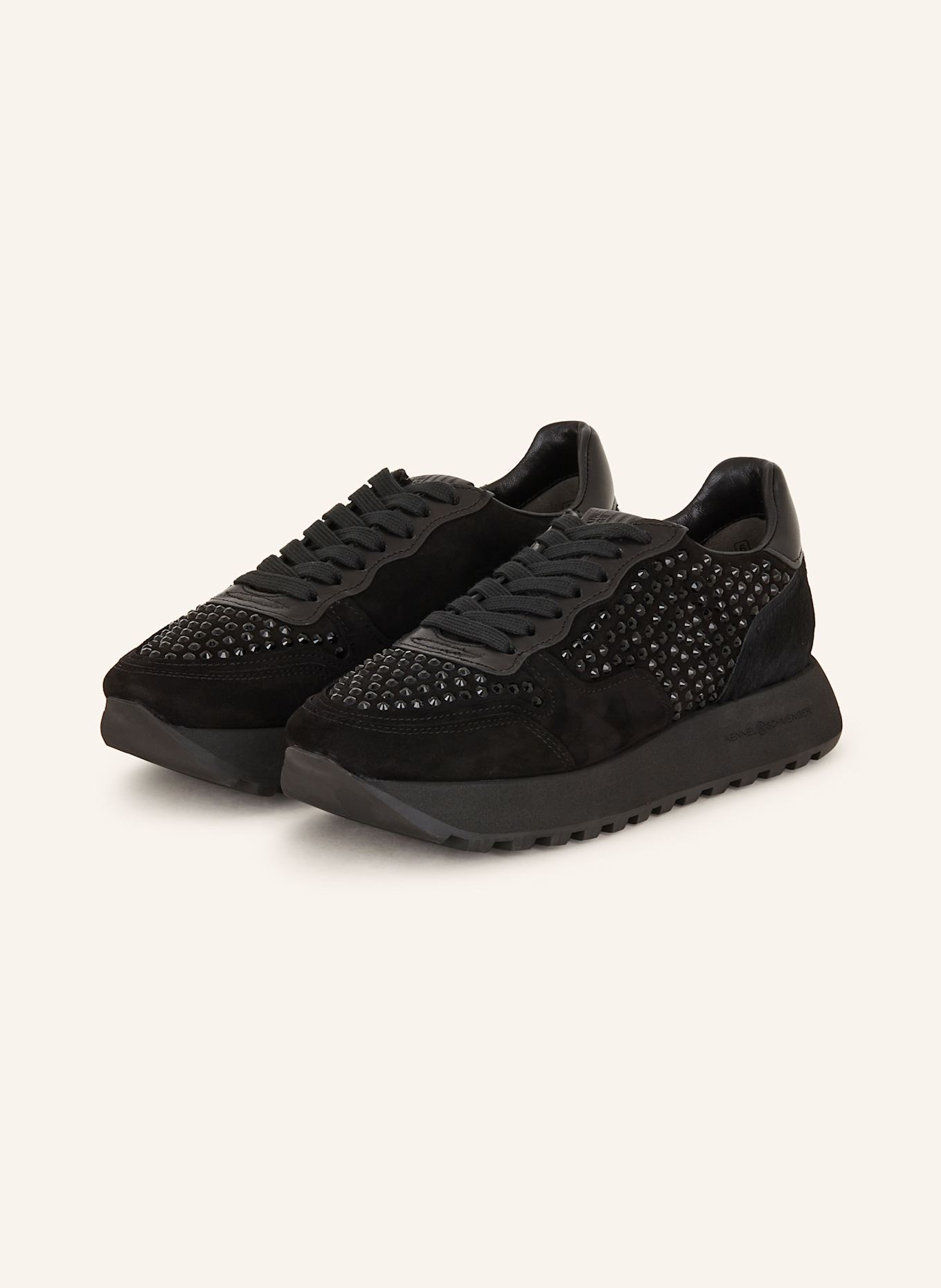 KENNEL SCHMENGER Sneaker TONIC mit Schmucksteinen in schwarz