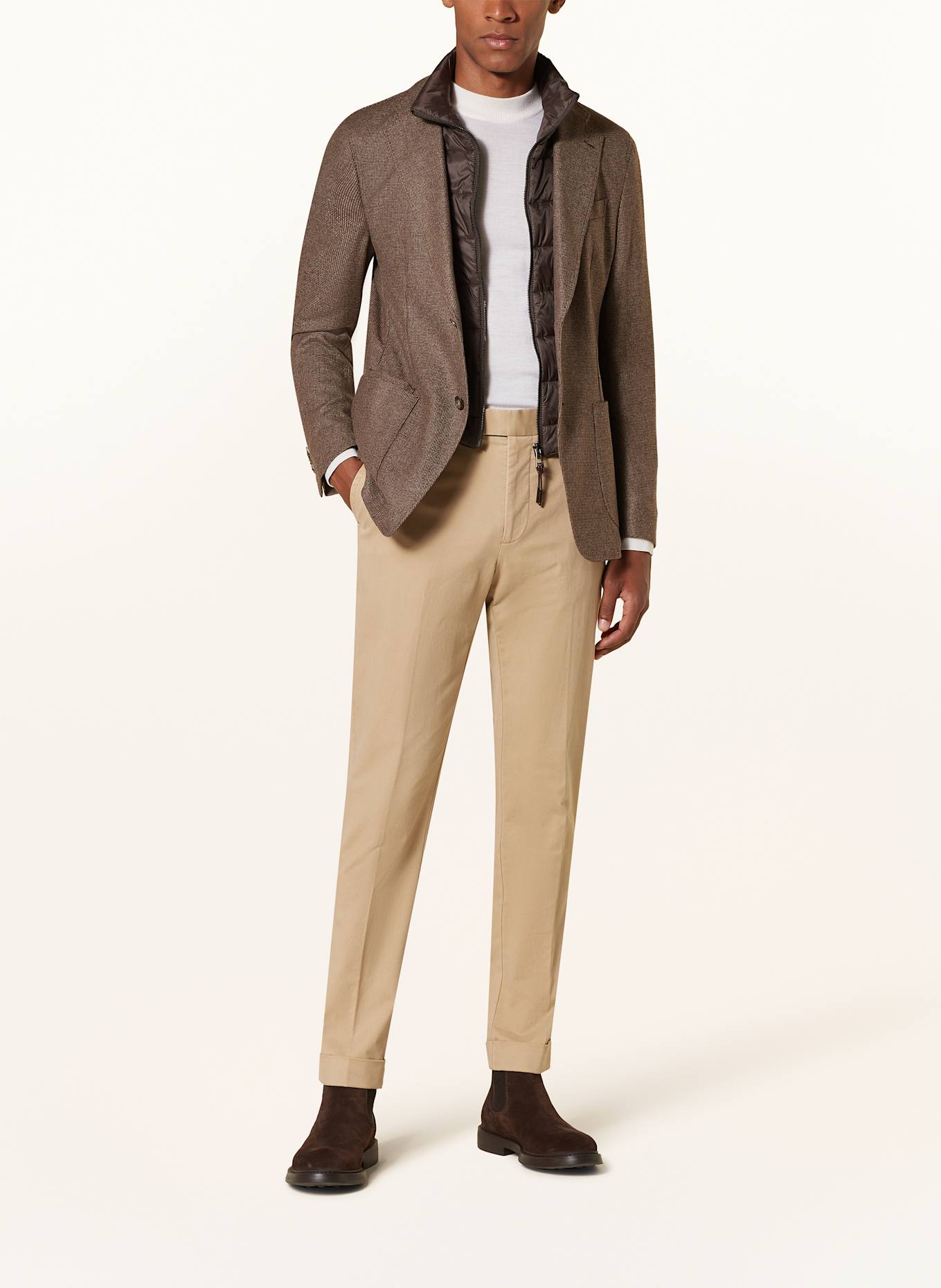 windsor. Sako TRIEST Slim Fit, Barva: 210 Medium Brown               210 (Obrázek 2)