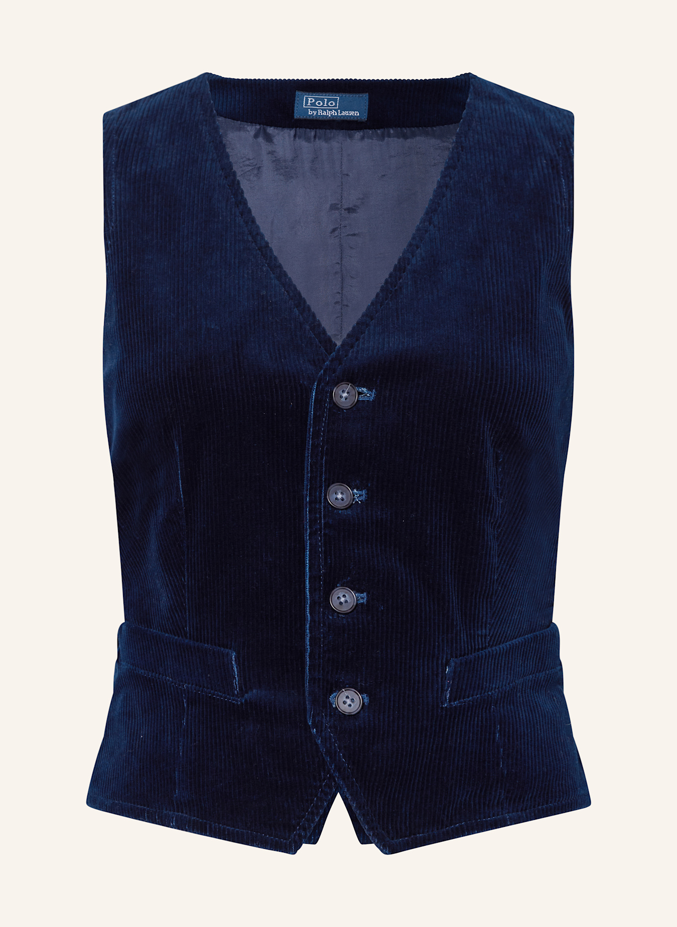 POLO RALPH LAUREN Blazer vest in corduroy, Color: DARK BLUE (Image 1)