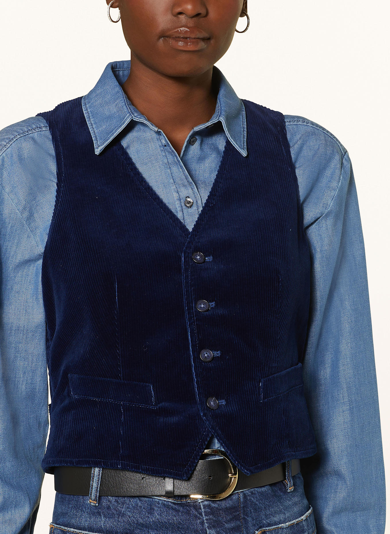 POLO RALPH LAUREN Blazer vest in corduroy, Color: DARK BLUE (Image 4)