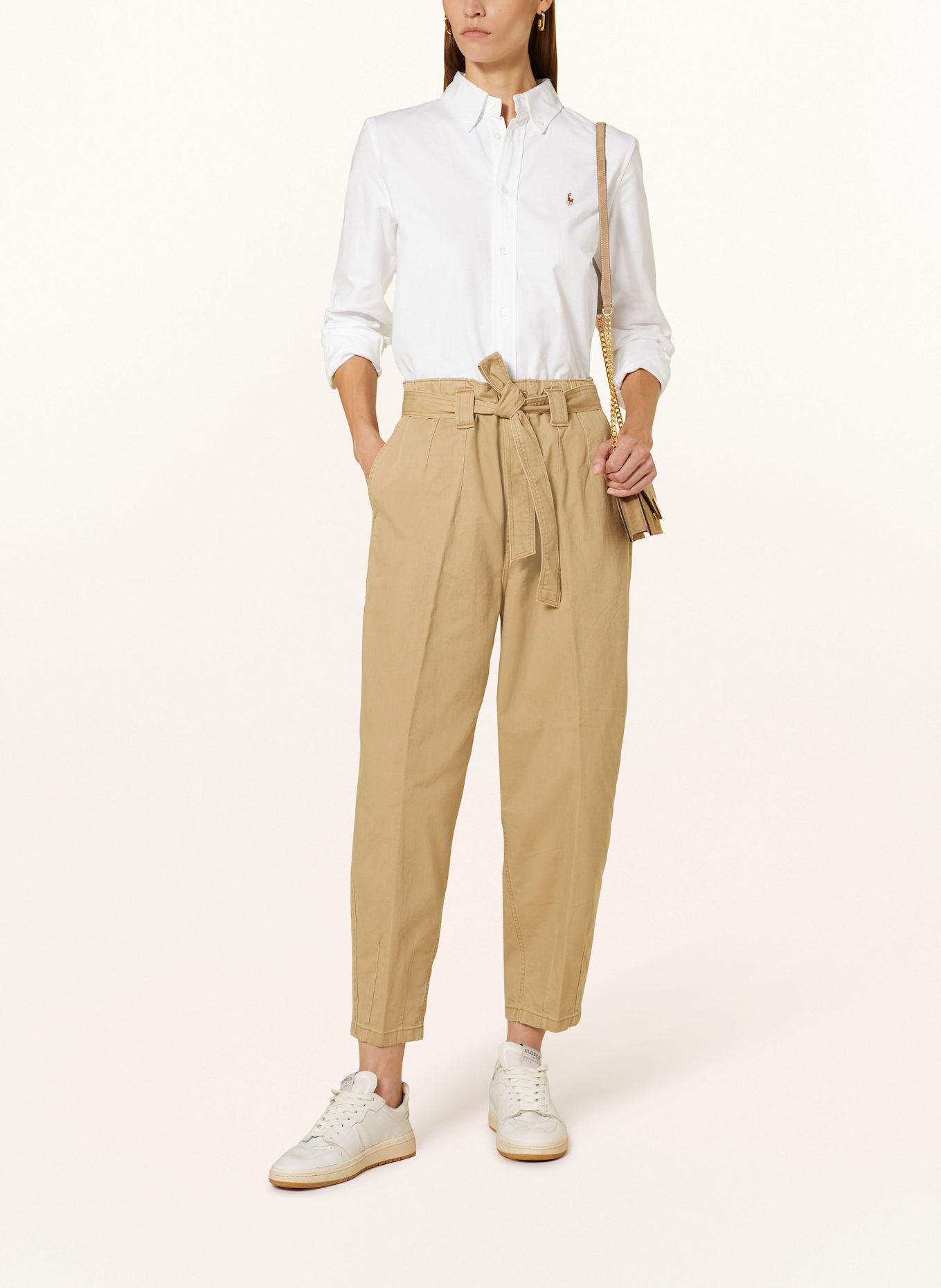 POLO RALPH LAUREN Paper bag trousers, Color: BEIGE (Image 2)