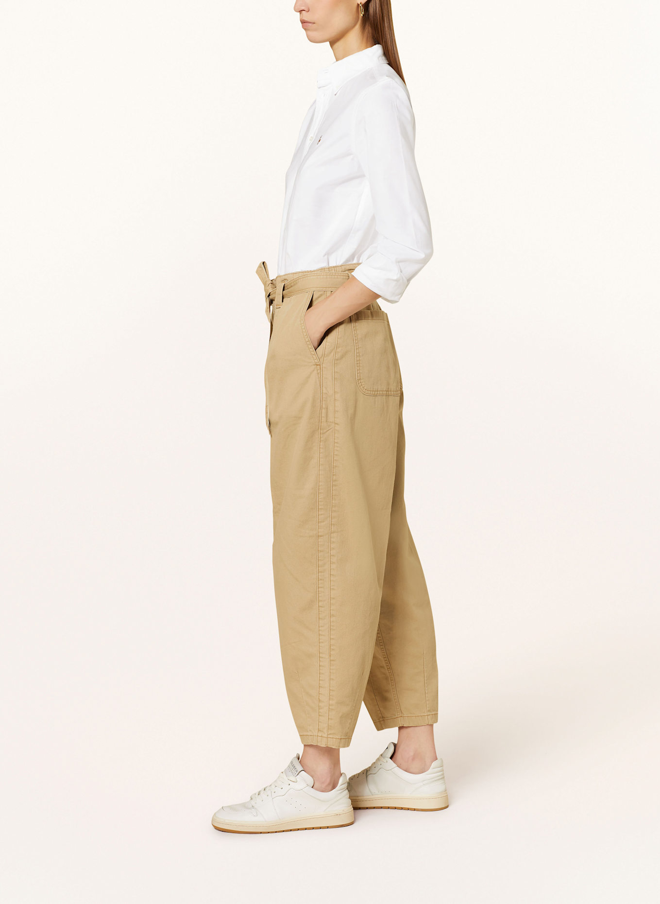 POLO RALPH LAUREN Paper bag trousers, Color: BEIGE (Image 4)