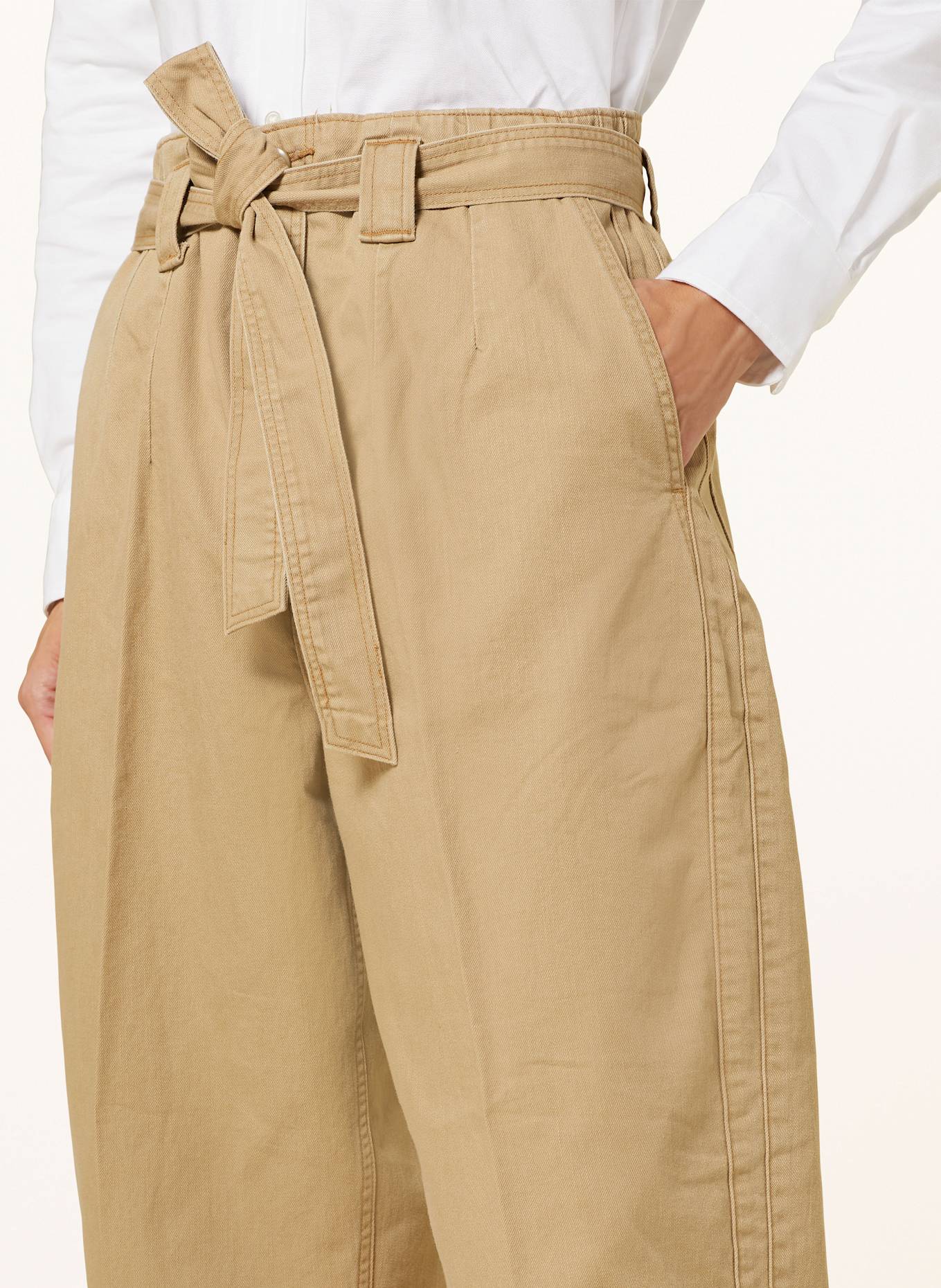 POLO RALPH LAUREN Paper bag trousers, Color: BEIGE (Image 5)