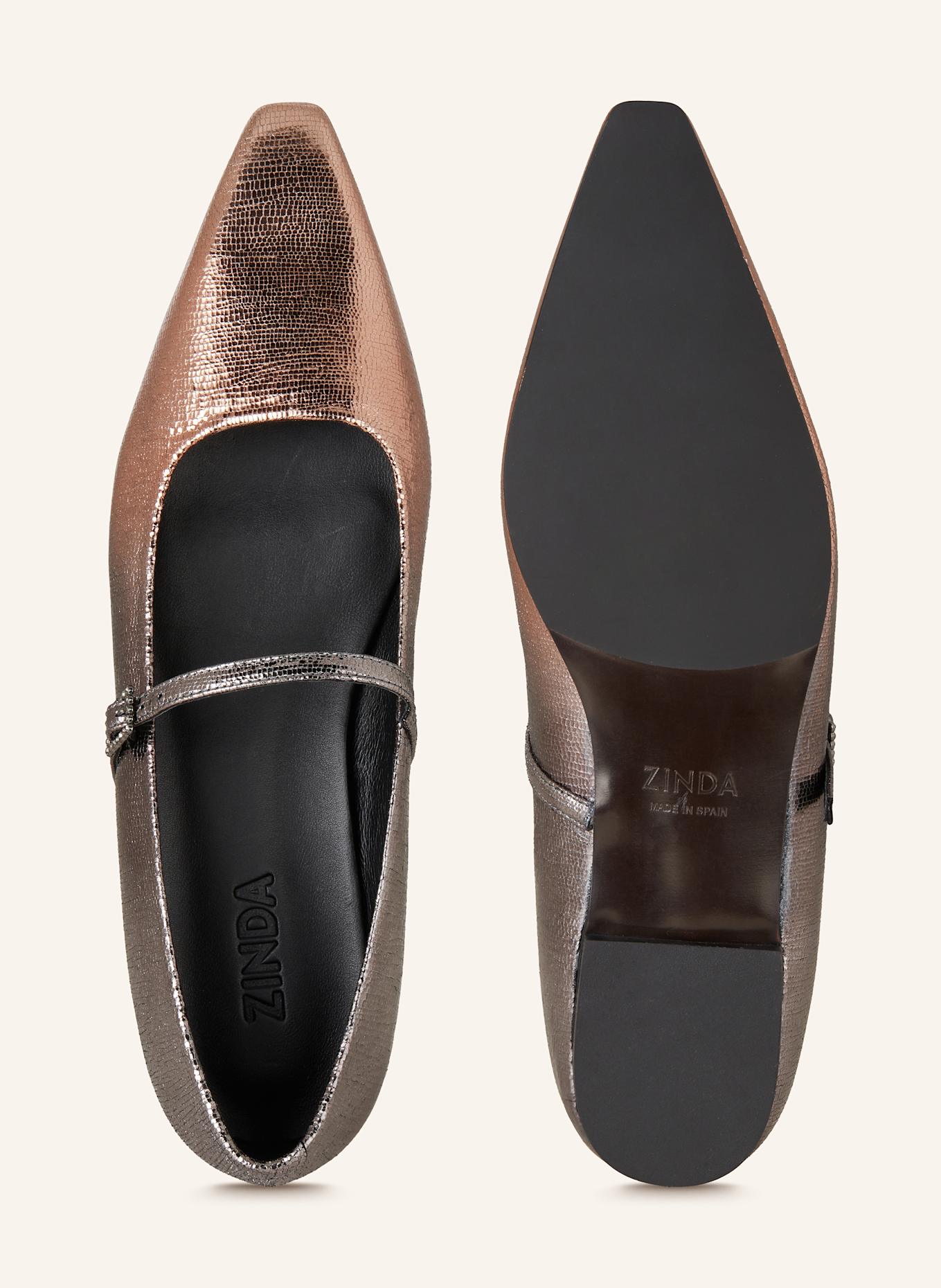 ZINDA Ballerinas MOVIE: SILBER / ROSÉGOLD