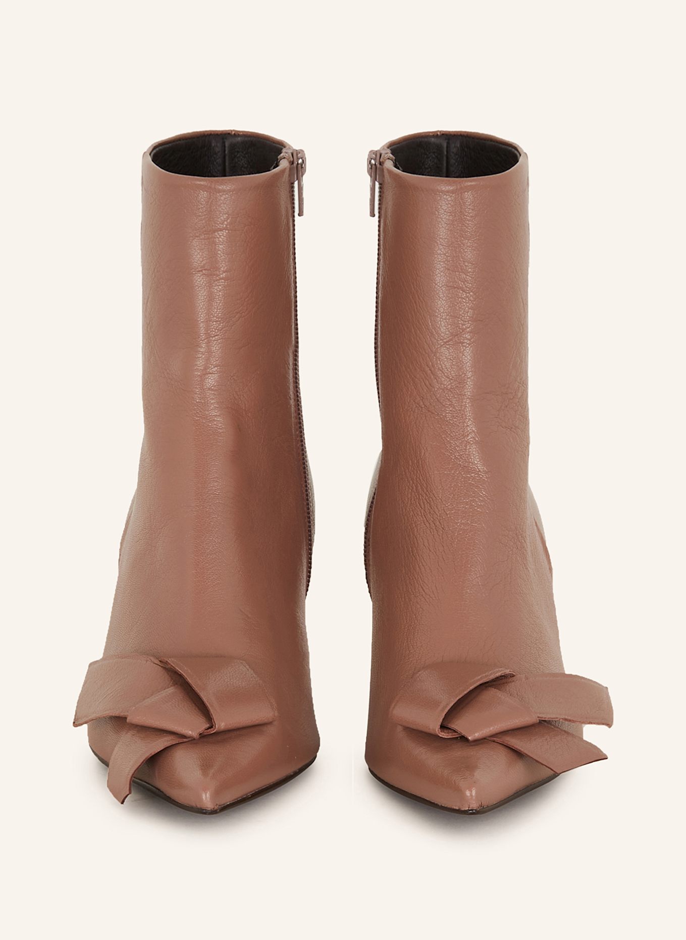 ZINDA MADRAS ankle boots in beige