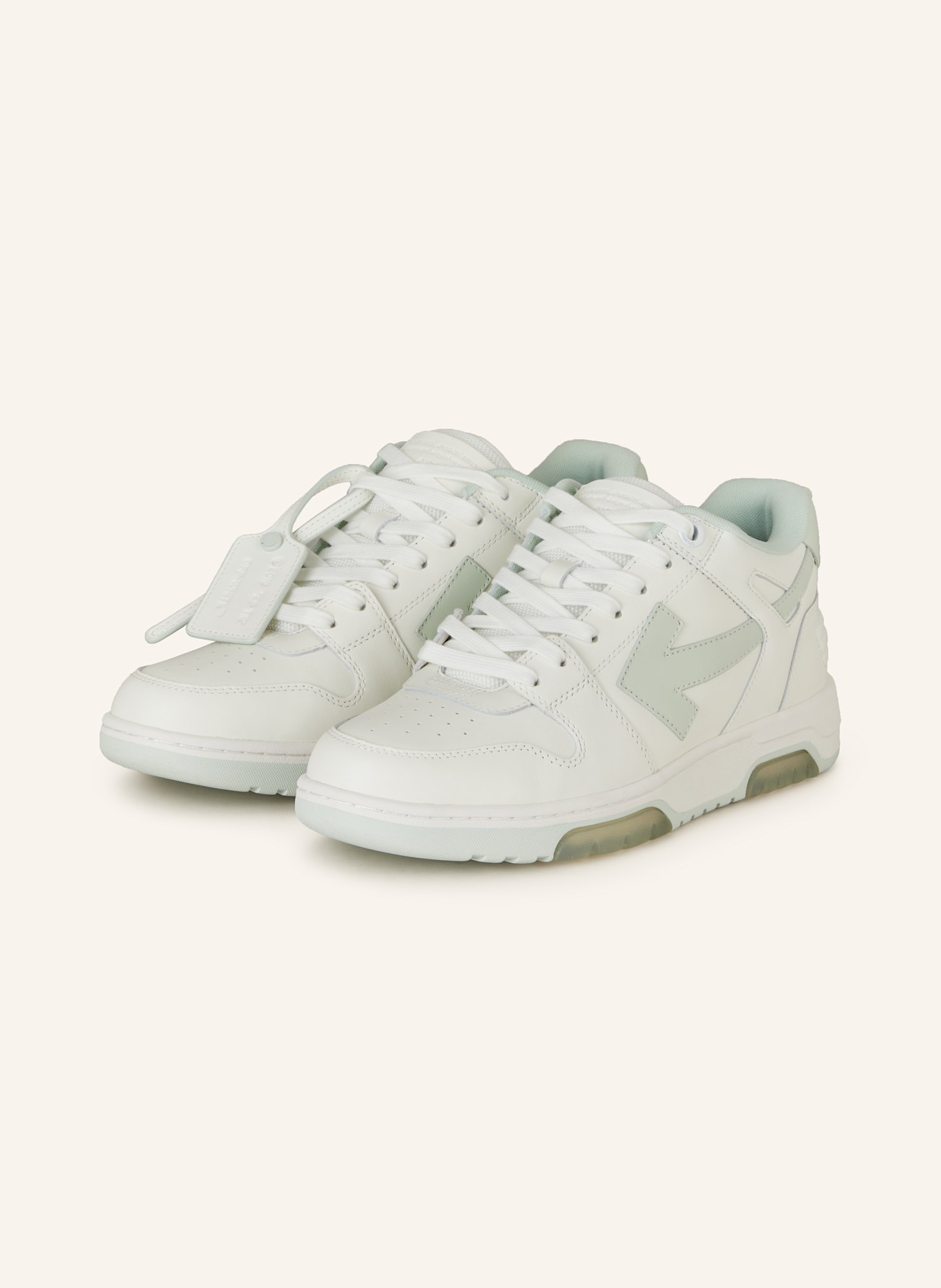 Lime green off white sneakers top