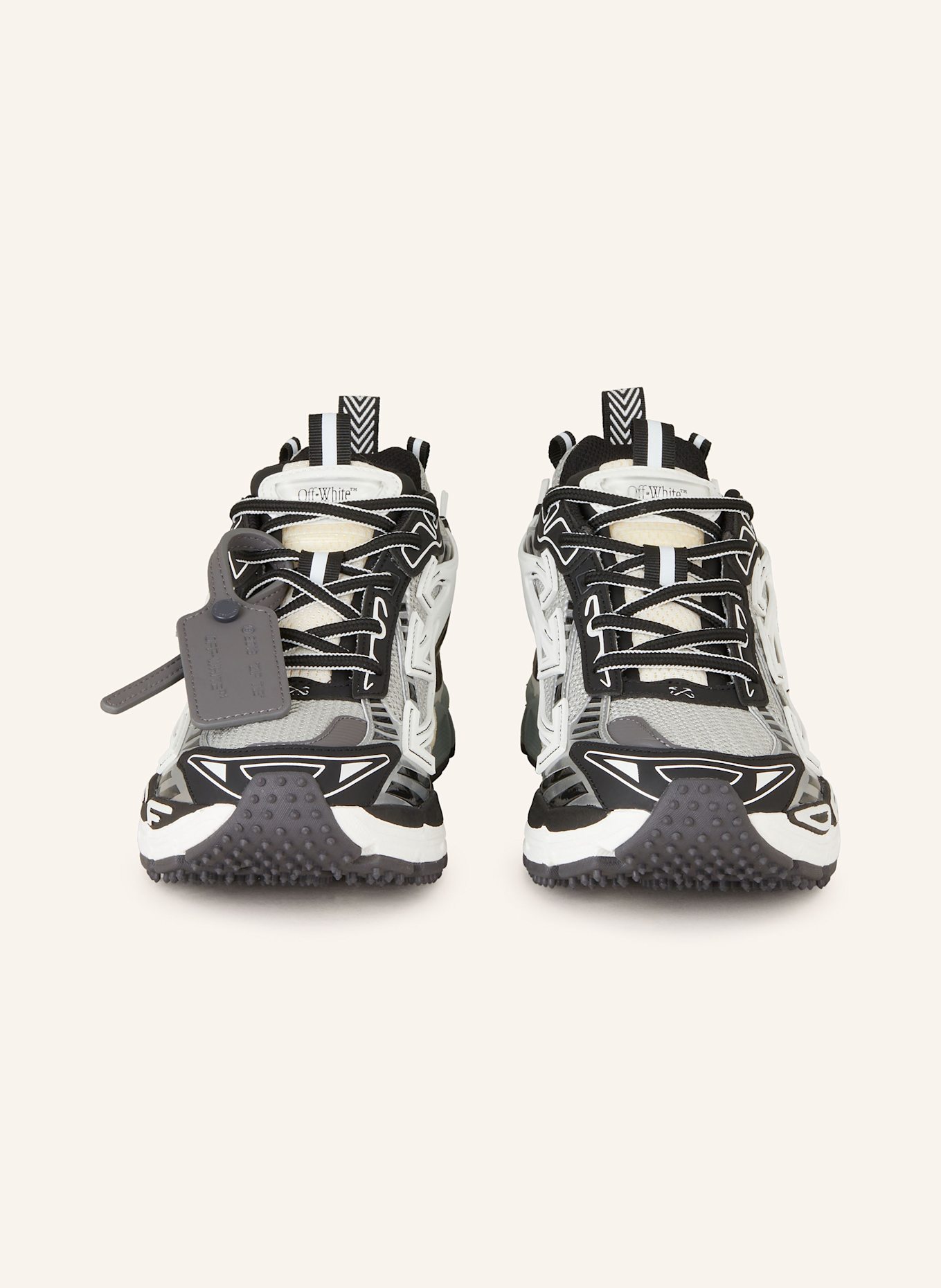 Off-White Sneaker BE RIGHT BACK: SCHWARZ / WEISS / HELLGRAU