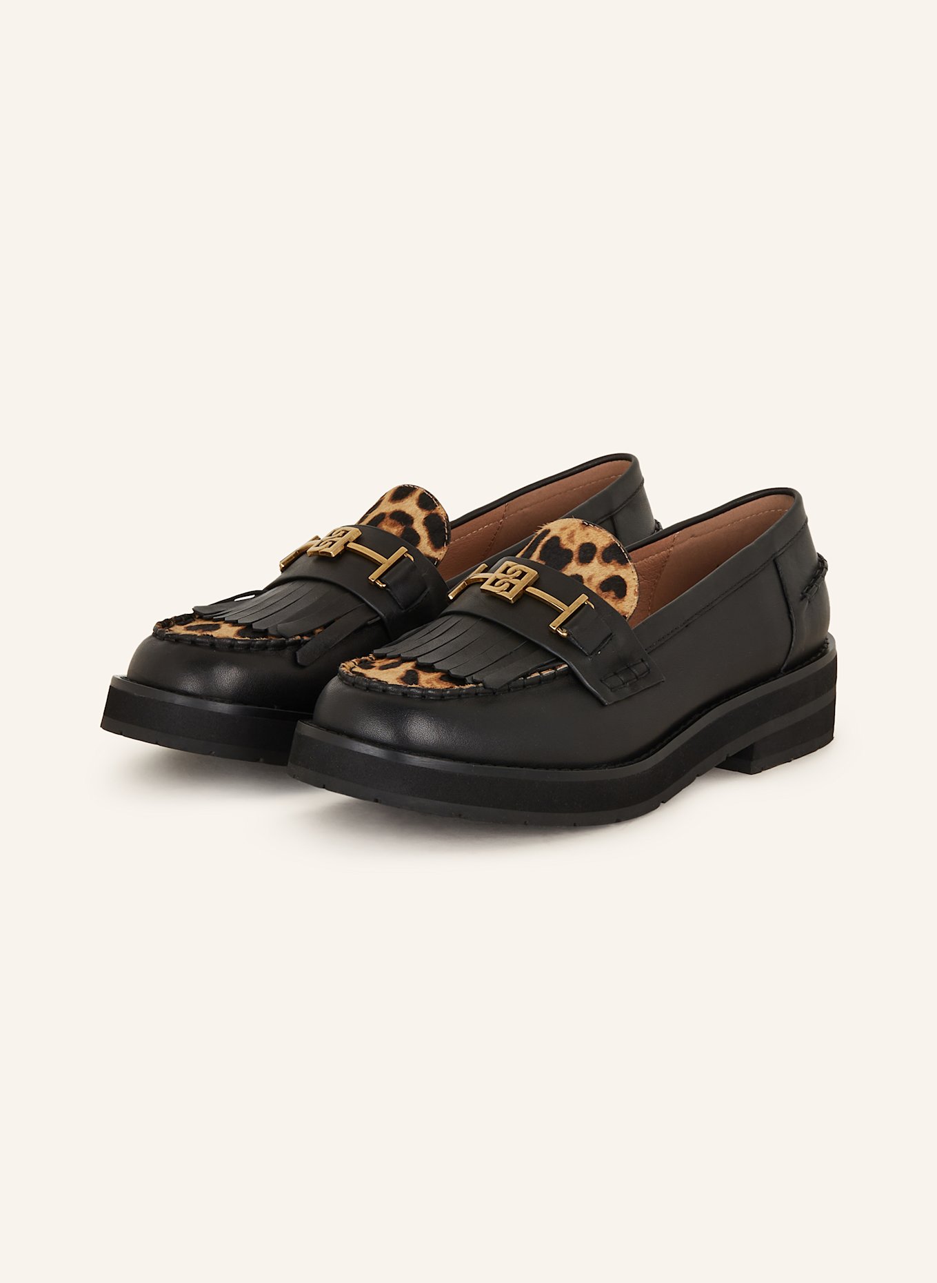 BIBI LOU Loafers in black light brown beige