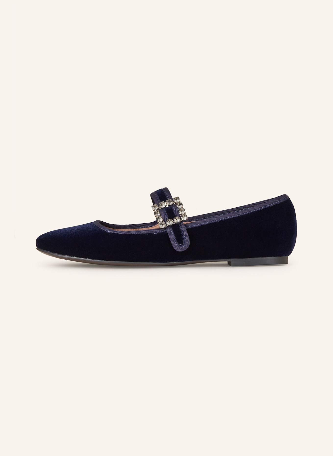 BIBI LOU Mary Jane ballets flats with decorative gems, Color: DARK BLUE (Image 4)