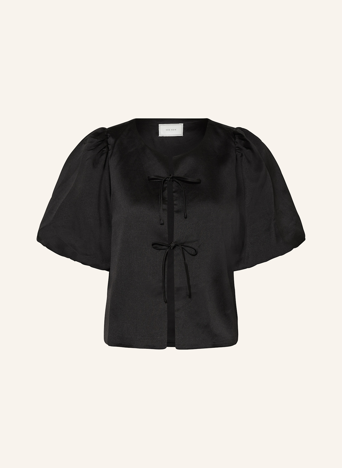 NEO NOIR Satin blouse ASKA in black