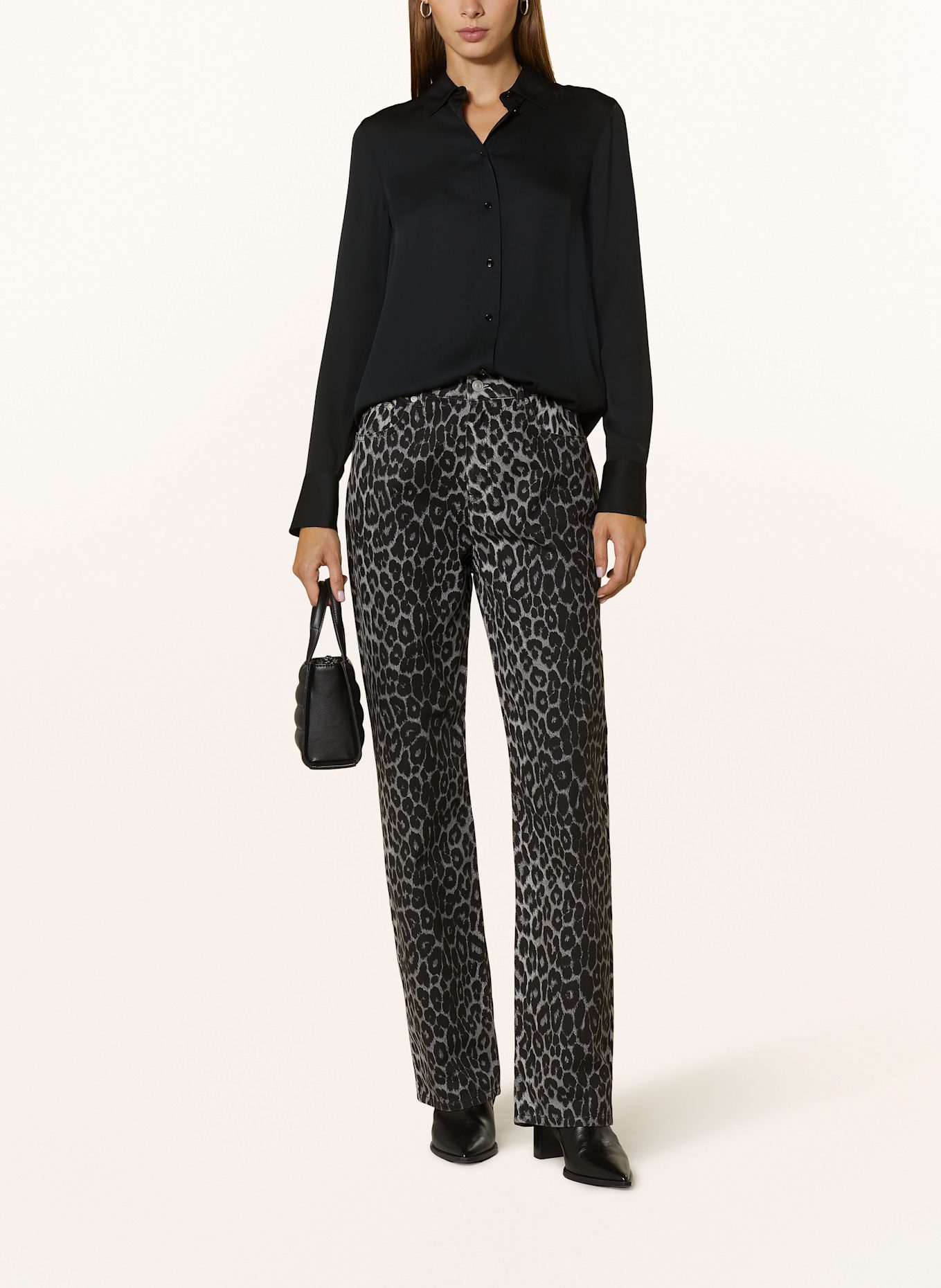 NEO NOIR jeans NYC SIMONA: 670 Grey Leopard