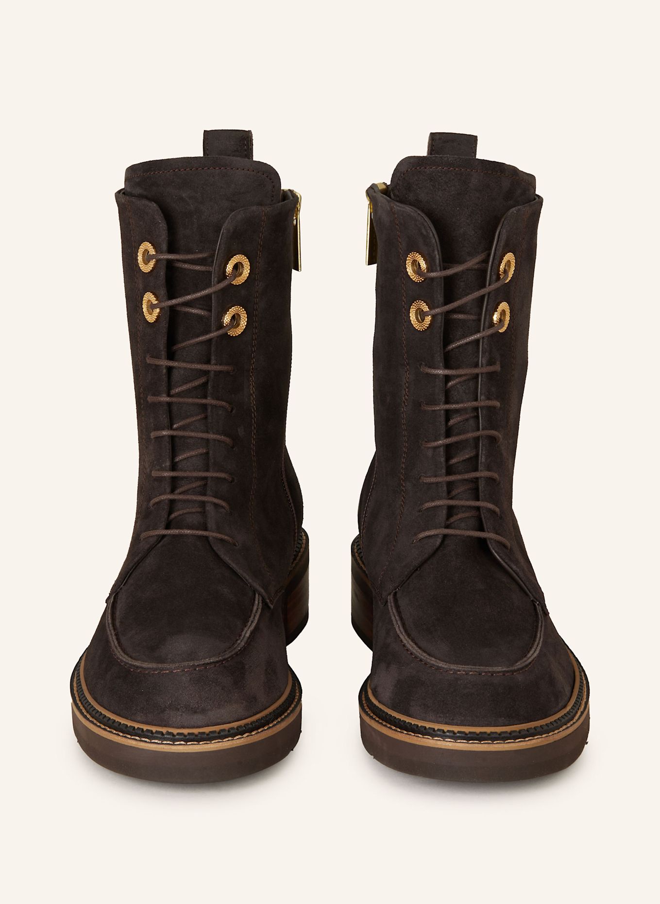 Pertini Lace-up boots: DARK BROWN