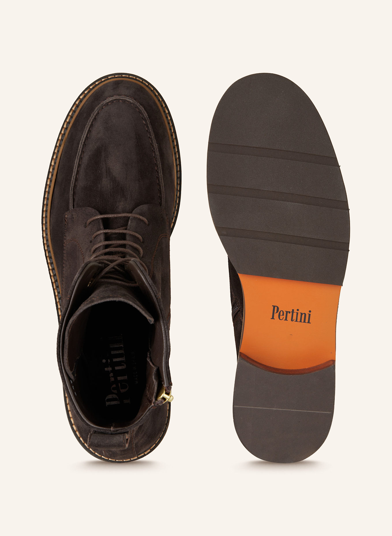 Pertini Lace-up boots: DARK BROWN