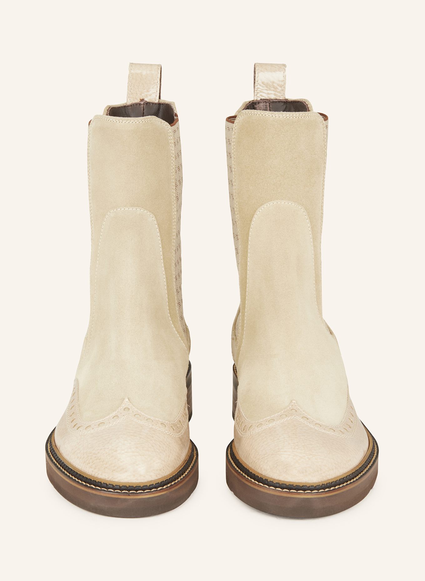 Pertini Botki chelsea: JASNOBRĄZOWY