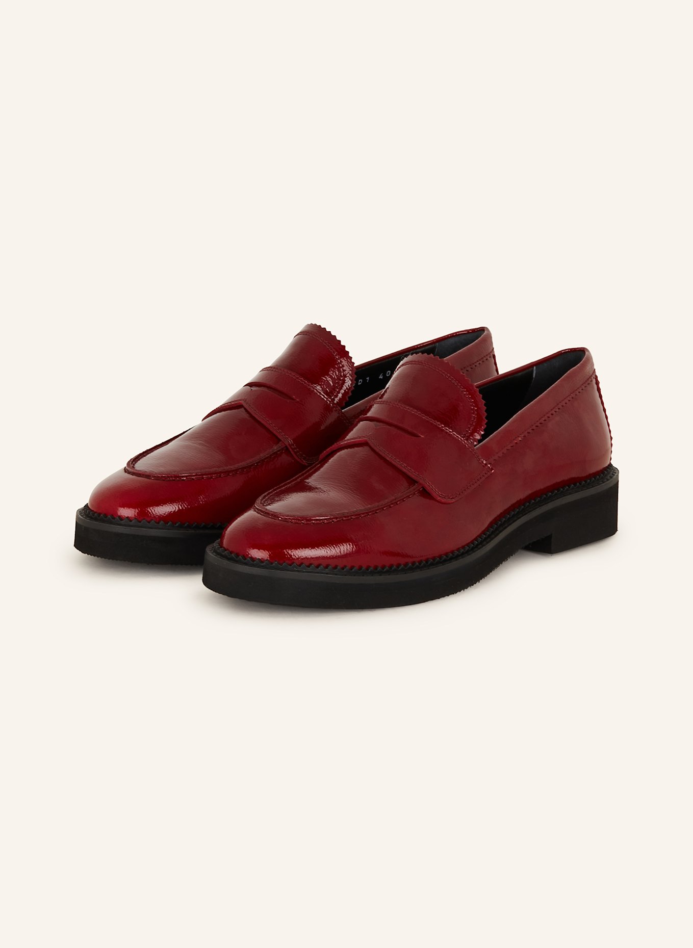 Pertini Penny loafers: DARK RED