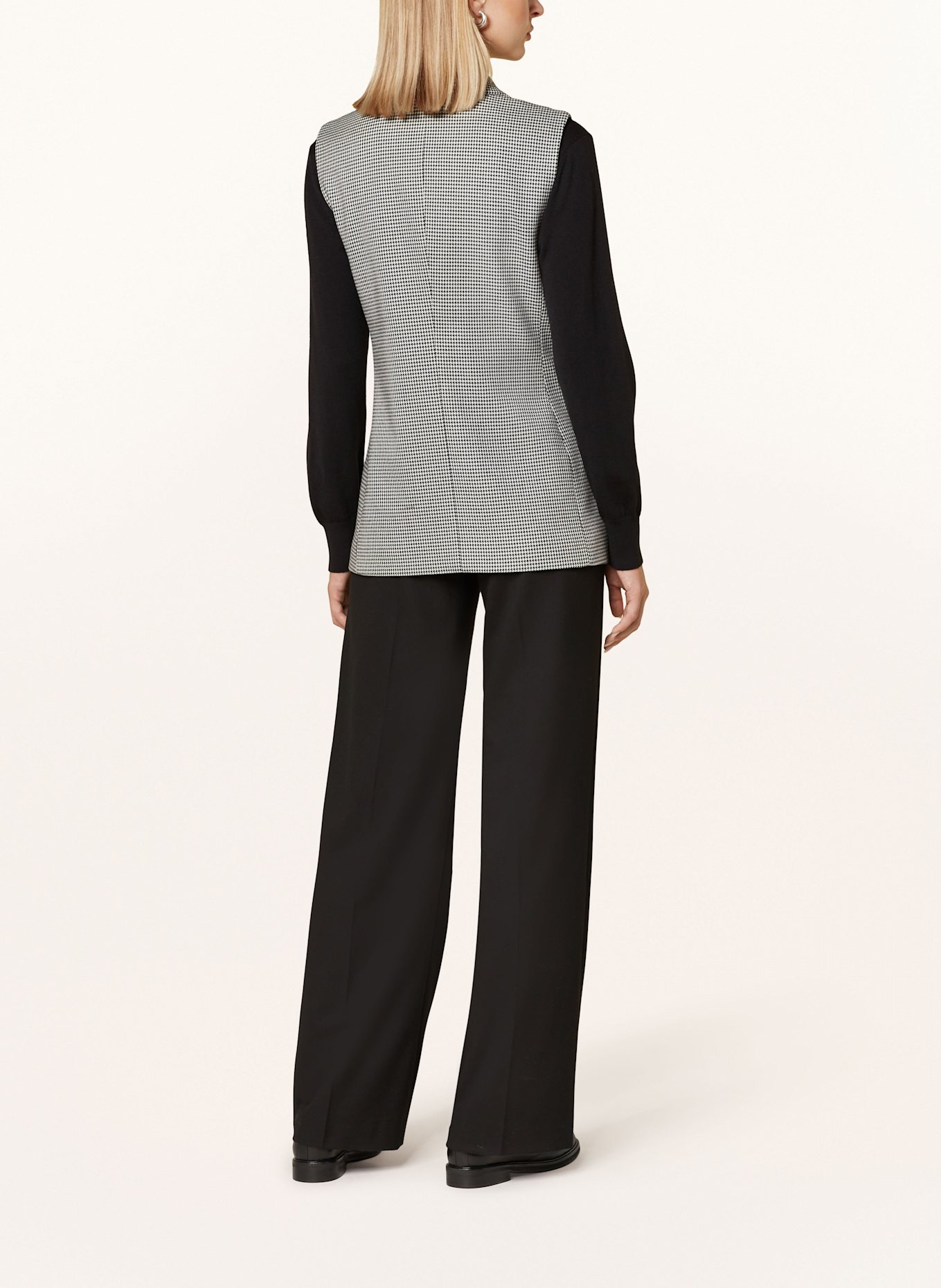 monari Blazer vest, Color: BLACK/ WHITE (Image 3)