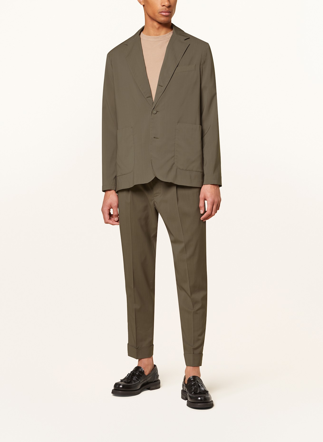 Officine Générale Anzugsakko KEANU Regular Fit: DARK CLAY