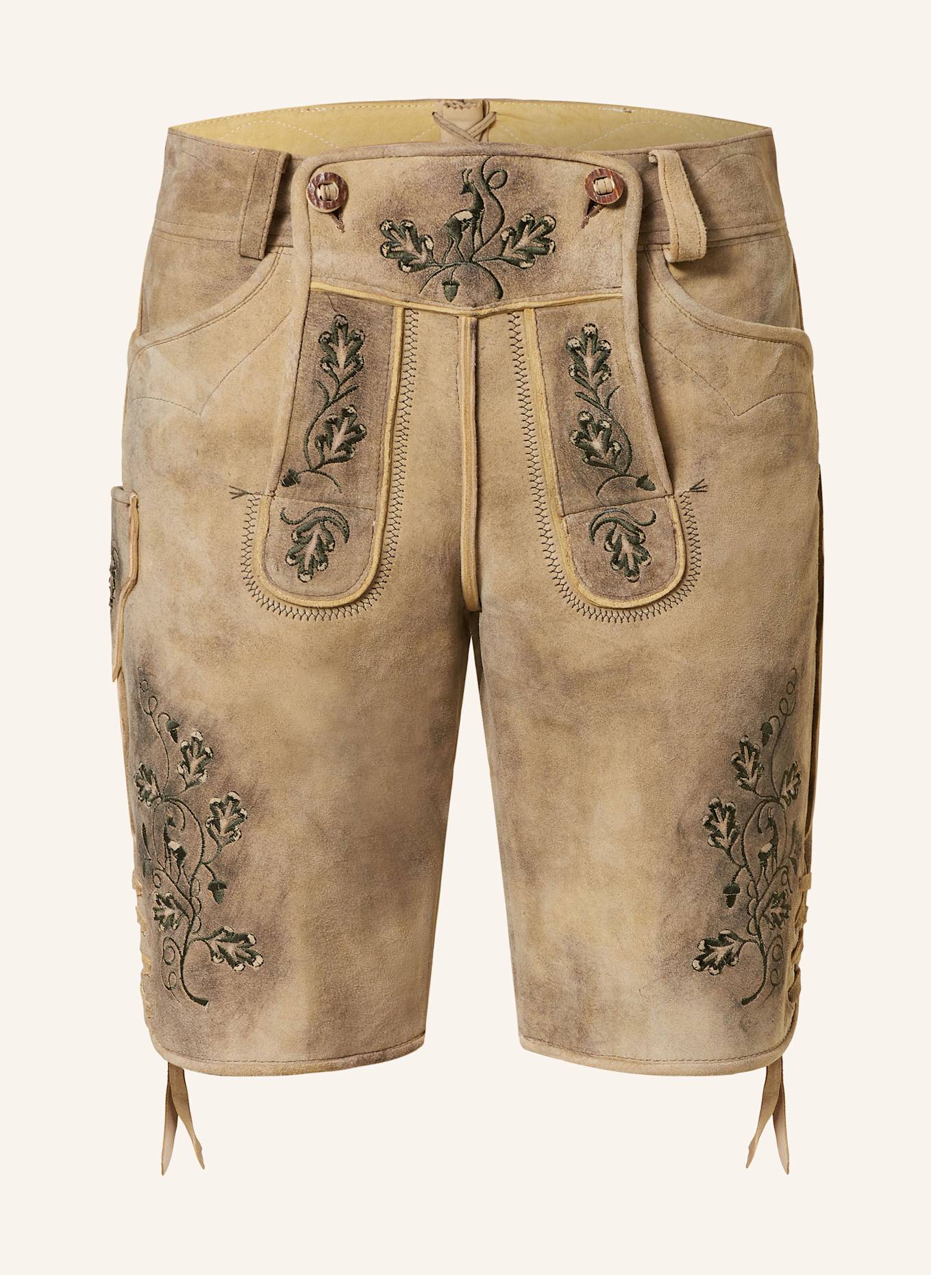 BECKERT Trachten-Lederhose ALBERG, Farbe: BEIGE (Bild 1)