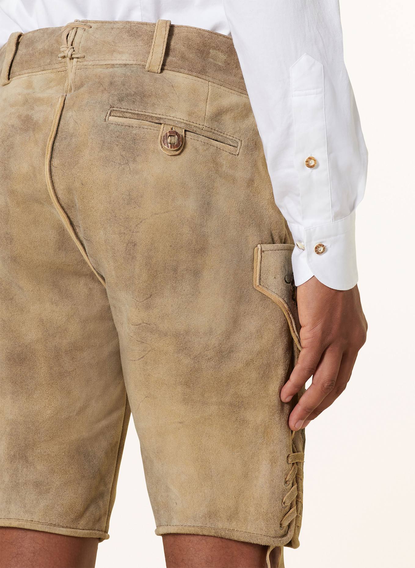 BECKERT Trachten-Lederhose ALBERG, Farbe: BEIGE (Bild 6)