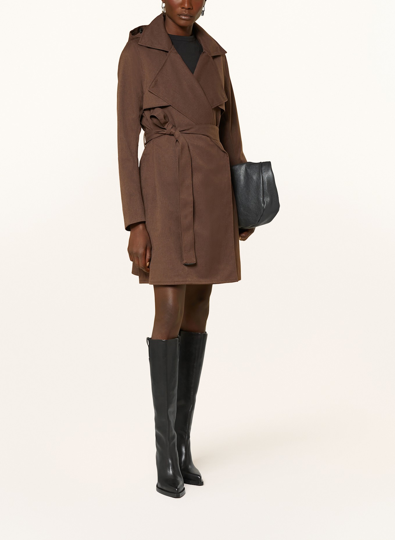 BRGN Regenmantel: DUNKELBRAUN