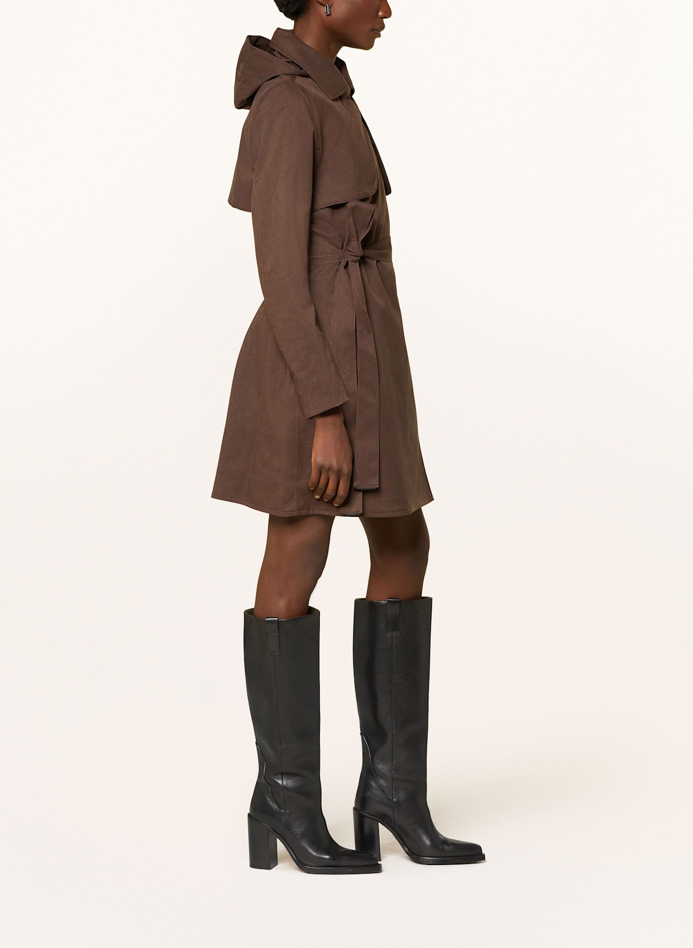 BRGN Regenmantel: DUNKELBRAUN