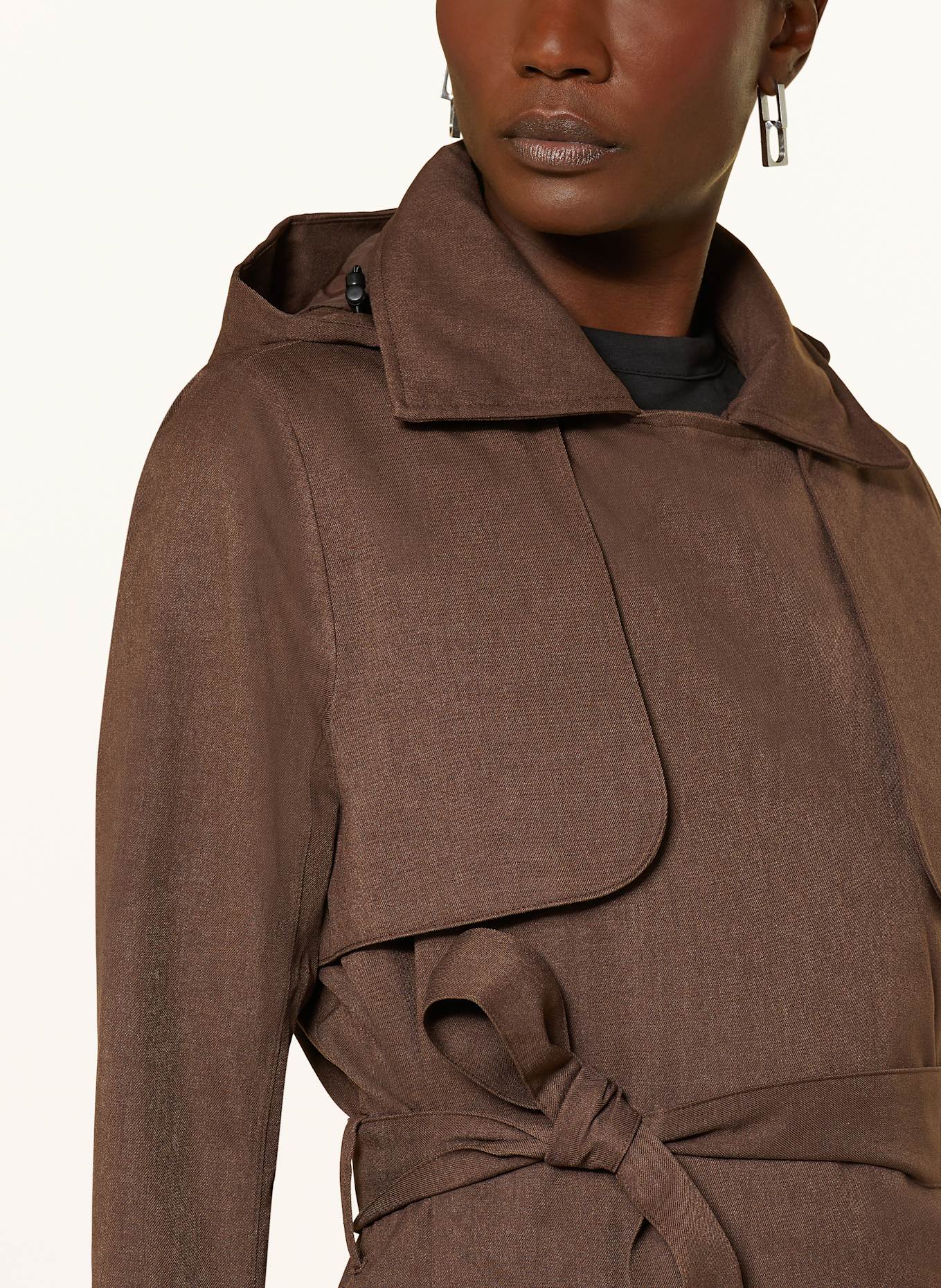 BRGN Regenmantel: DUNKELBRAUN