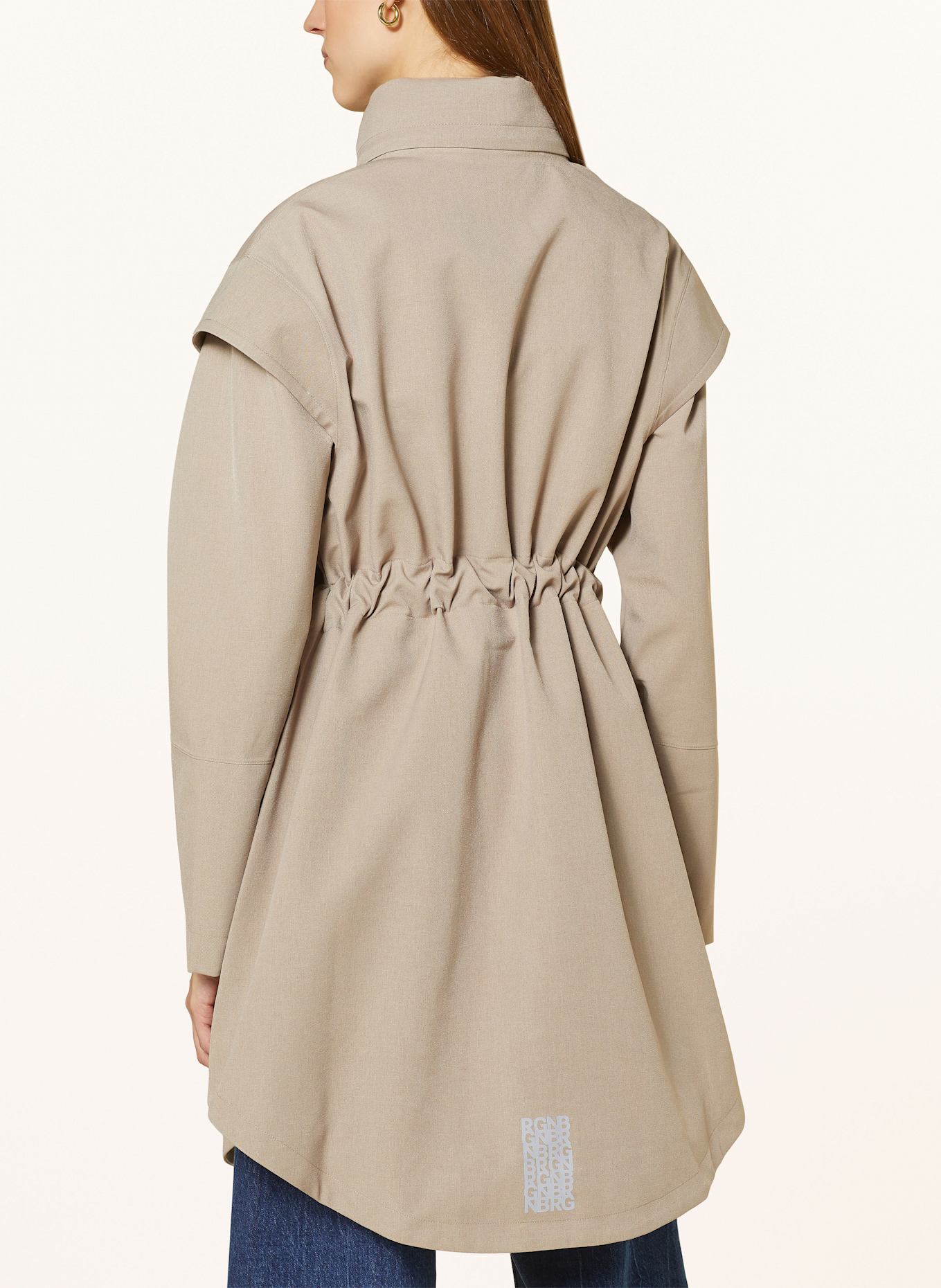BRGN Regenmantel MONSUN: TAUPE